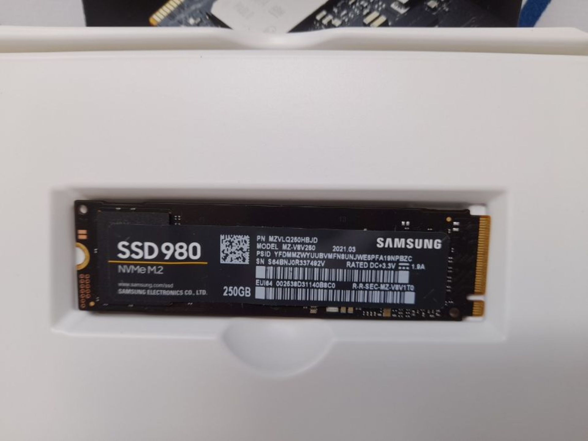 Samsung Memorie MZ-V8V250 980 SSD Interno da 250GB, PCIe NVMe M.2 - Image 3 of 3