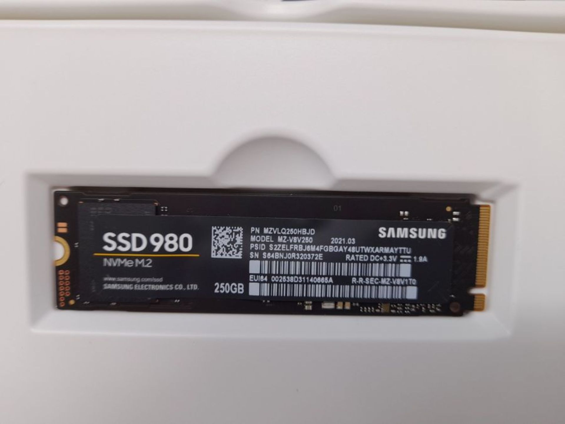 Samsung Memorie MZ-V8V250 980 SSD Interno da 250GB, PCIe NVMe M.2 - Image 3 of 3