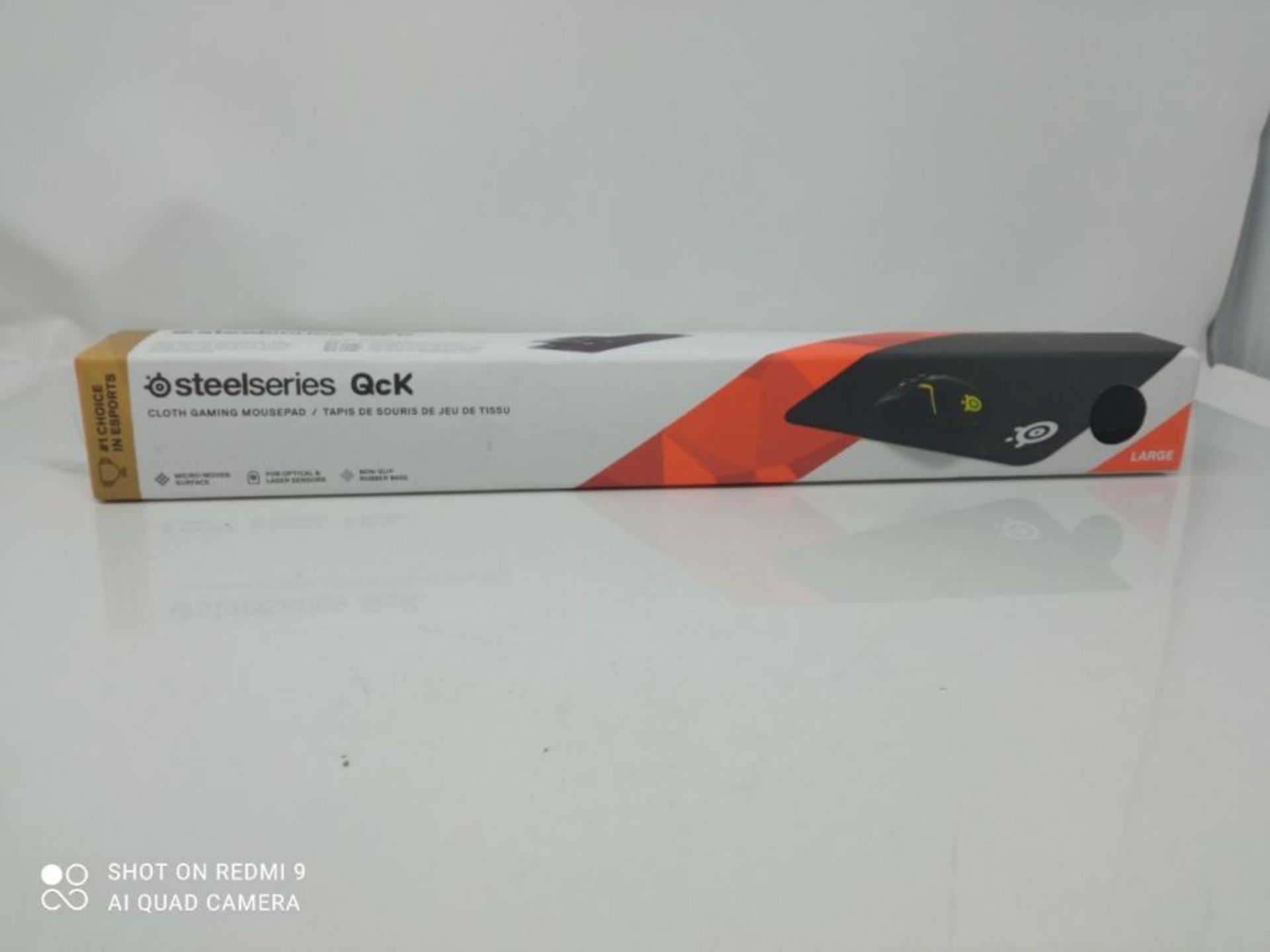 SteelSeries 63003 QcK+ - Gaming-Mauspad - Stoff - Gummiunterseite - Schwarz (450mm x 4 - Image 2 of 3