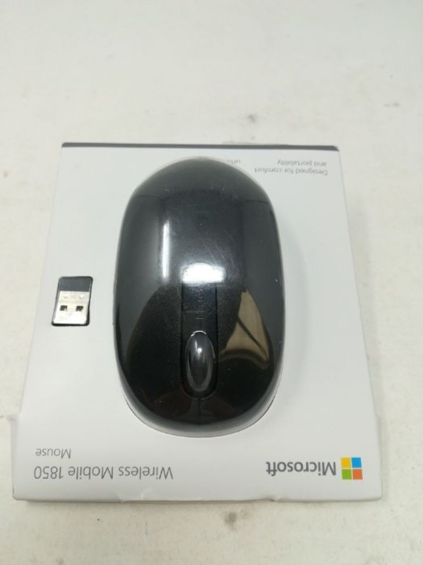 Microsoft 1850 3 Button Wireless Mobile Mouse - Black - Image 2 of 2
