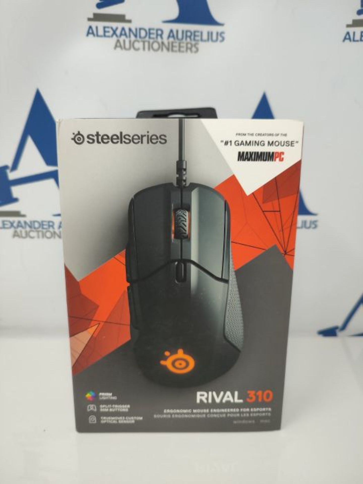 RRP £56.00 SteelSeries Rival 310 - Optical Gaming Mouse - RGB Illumination - 6 Buttons - Rubber S - Image 2 of 3