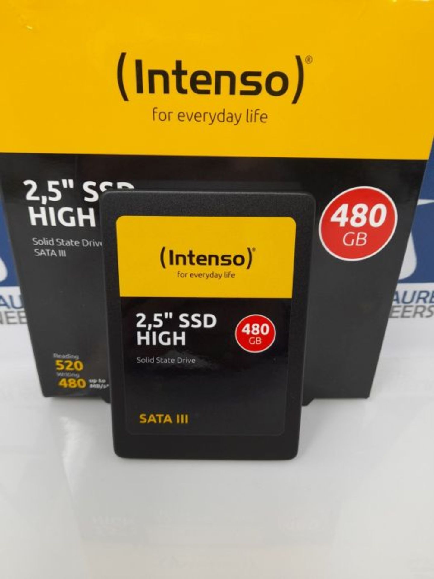 RRP £121.00 Intenso 3813450 High Performance interne SSD 480 GB (6,3 cm (2,5 Zoll), SATA III, 520 - Image 2 of 3