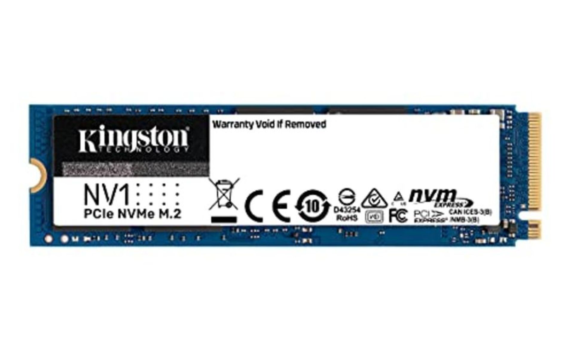 RRP £53.00 Kingston NV1 NVMe PCIe SSD 500GB M.2 2280 - SNVS/500G