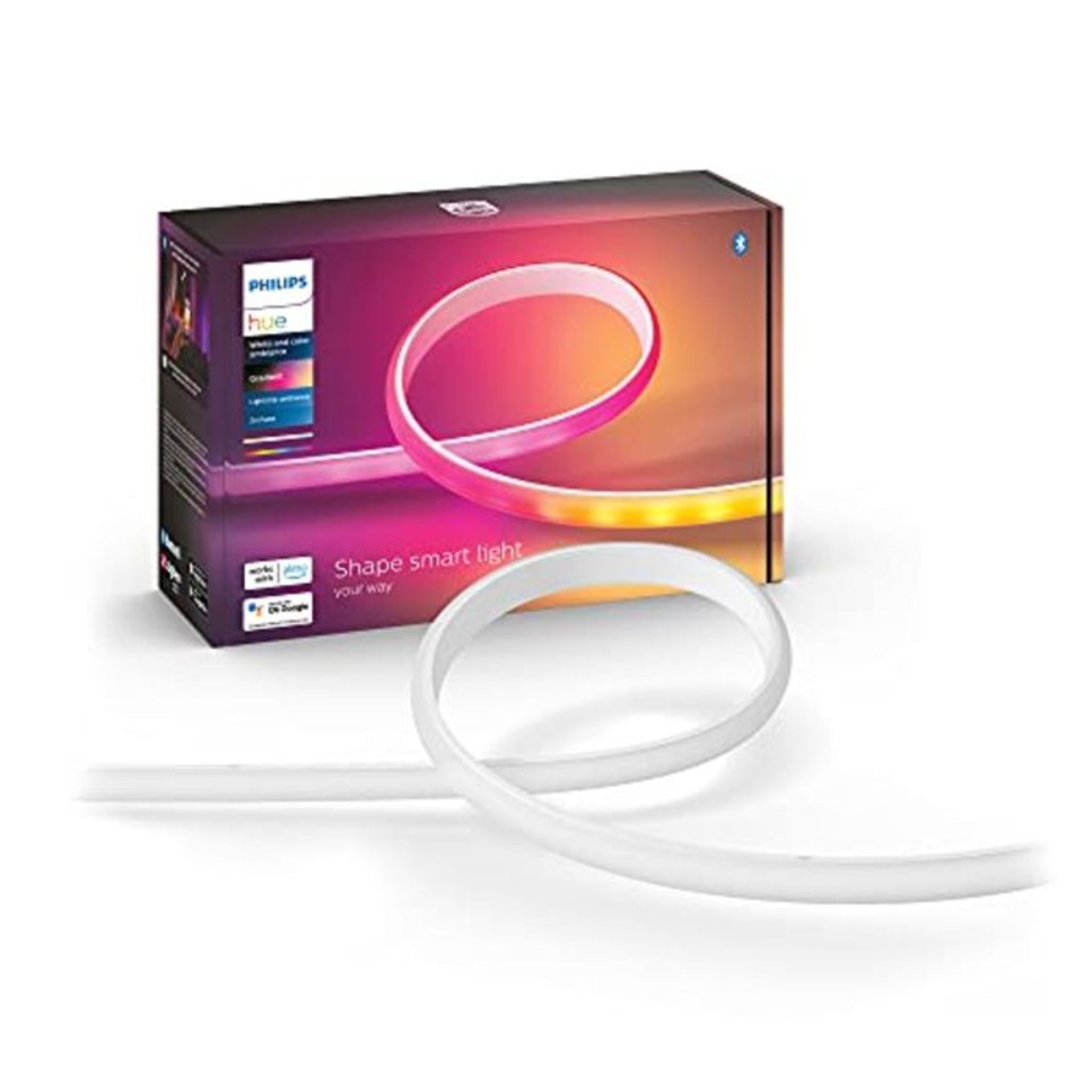 RRP £118.00 Philips Hue Gradient lightstrip Base EU UK, White, 929002994901