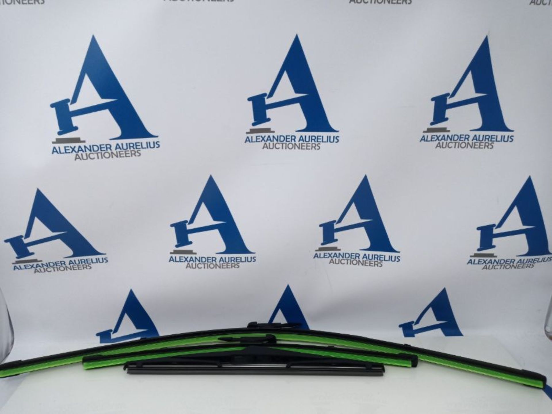 HQ AUTOMOTIVE Aero Flat Windscreen Wipers Wiper Blades fit Corsa E 2014-> Front,Rear A - Image 3 of 3