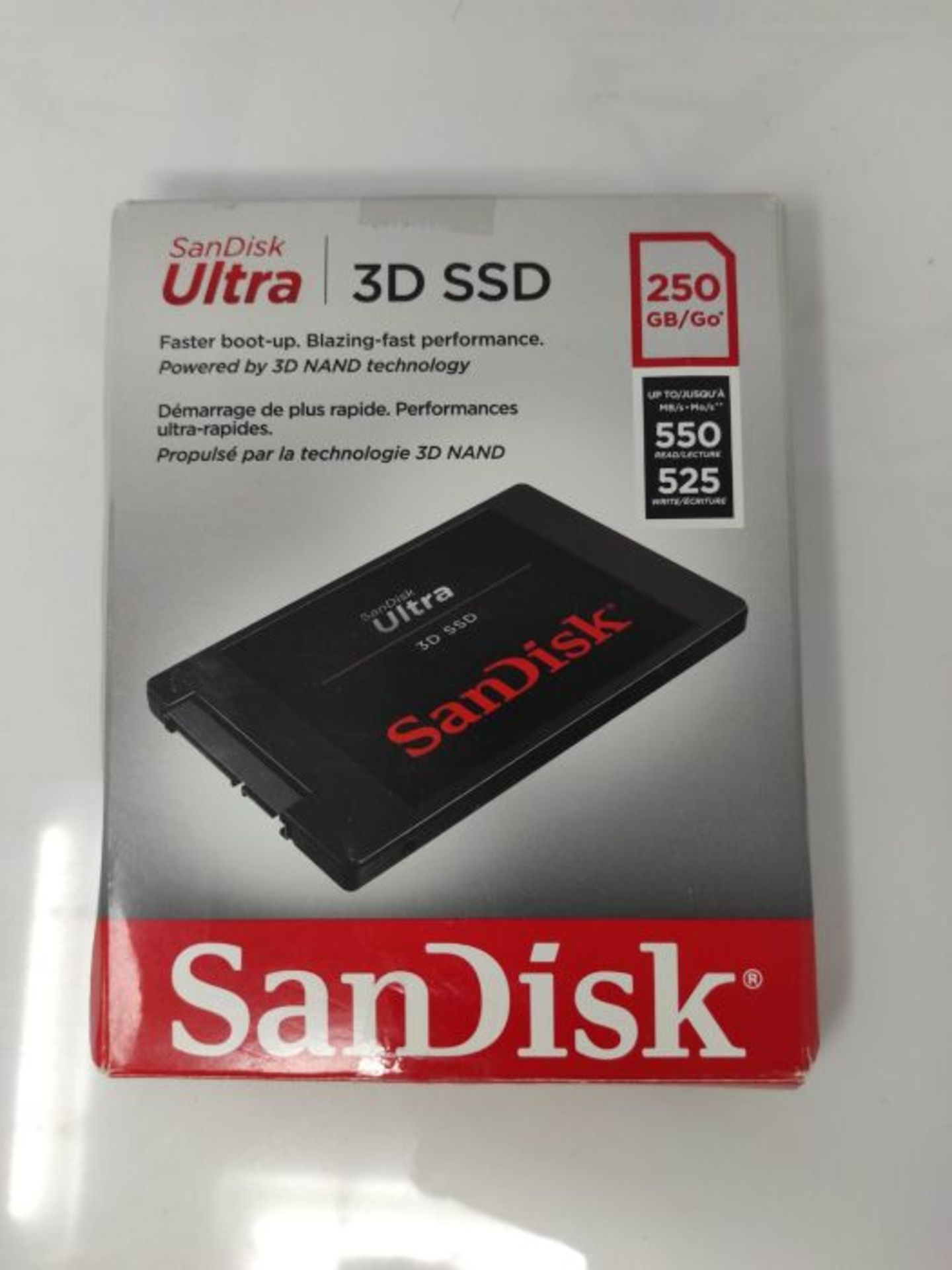 SanDisk Ultra 3D NAND SATA-Festplatte (250 GB/500 GB/1 TB/2 TB, 2,5 Zoll / 6,35 cm) 25 - Image 2 of 3