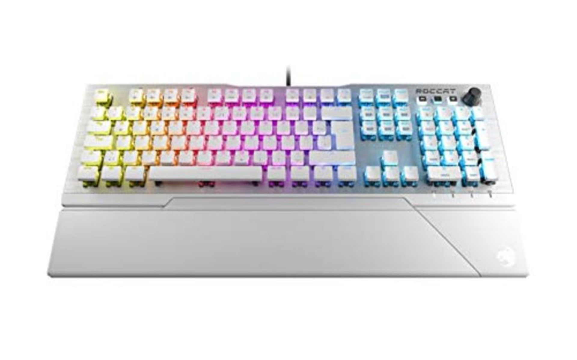 RRP £191.00 Roccat Vulcan 122 AIMO keyboard USB QWERTY UK English White Vulcan 122 AIMO, Standard,