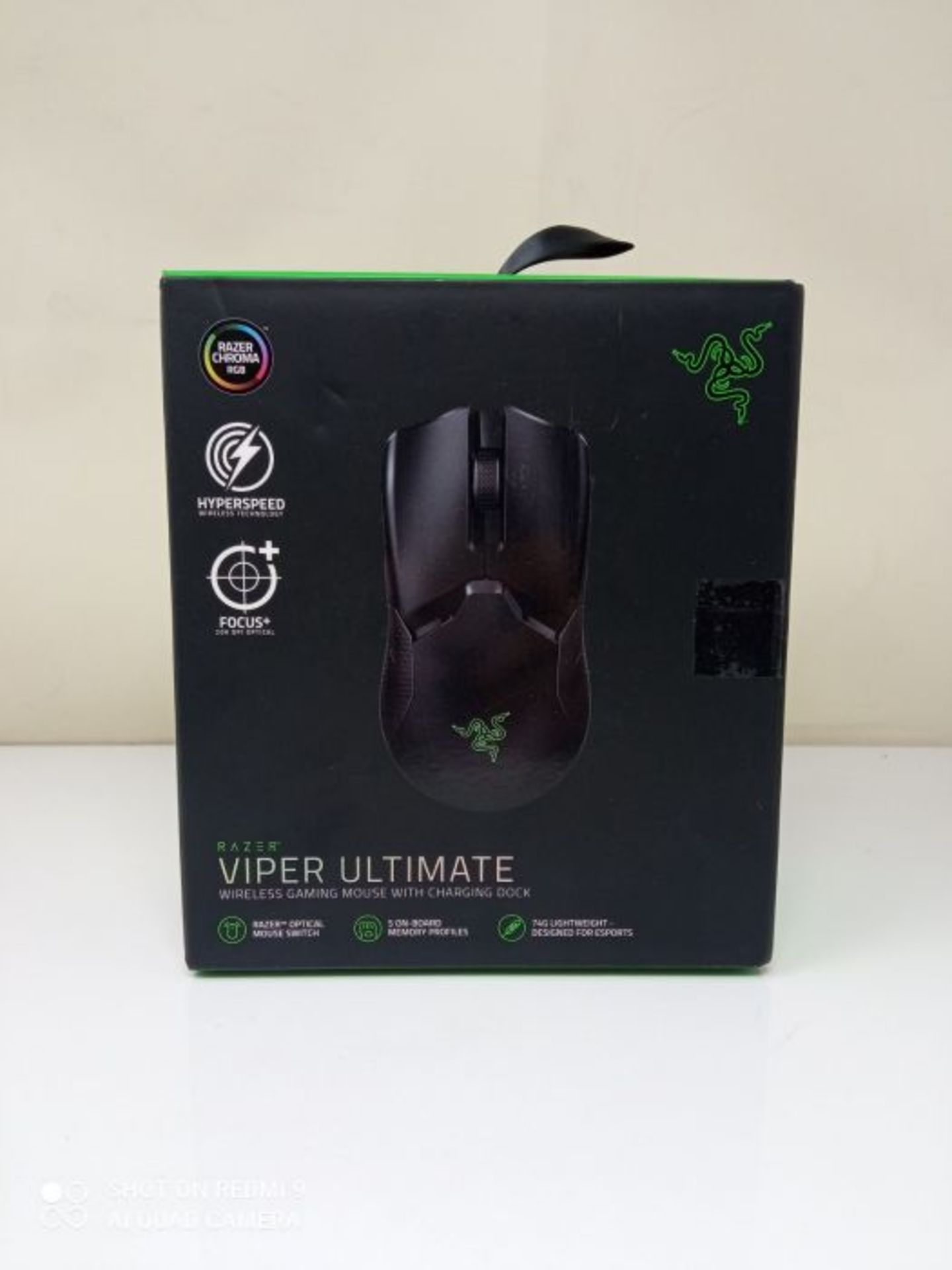 RRP £113.00 Razer Viper Ultimate - Wireless Gaming Mouse with Dock Station (Gaming Mouse, Ambidext - Image 2 of 3