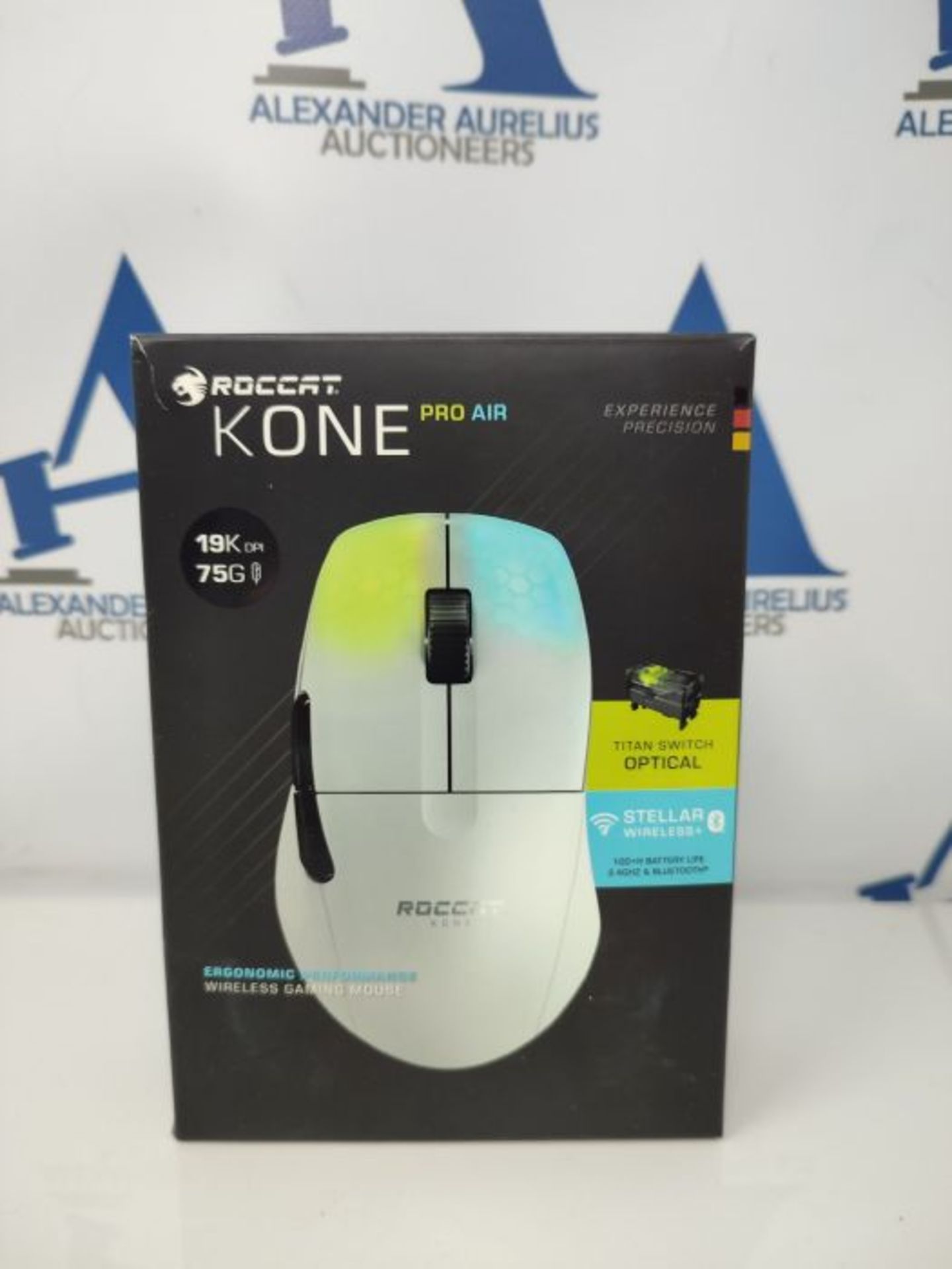 RRP £106.00 ROCCAT Kone Pro Air Ergonomic High Performance Wireless Gaming Mouse, White - Image 2 of 3