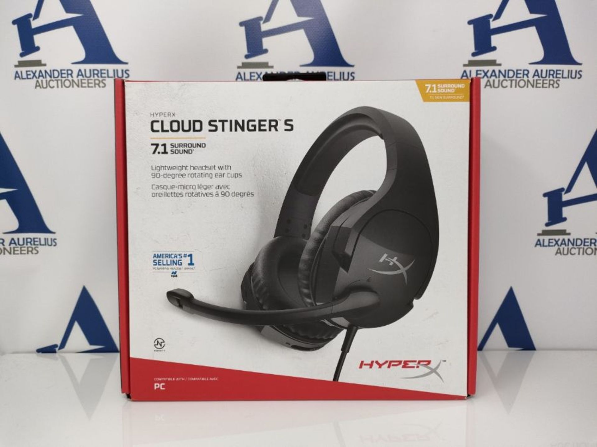 RRP £59.00 [INCOMPLETE] HyperX Cloud Stinger S - Gaming Headset, for PC, Virtual 7.1 Surround Sou - Image 2 of 3