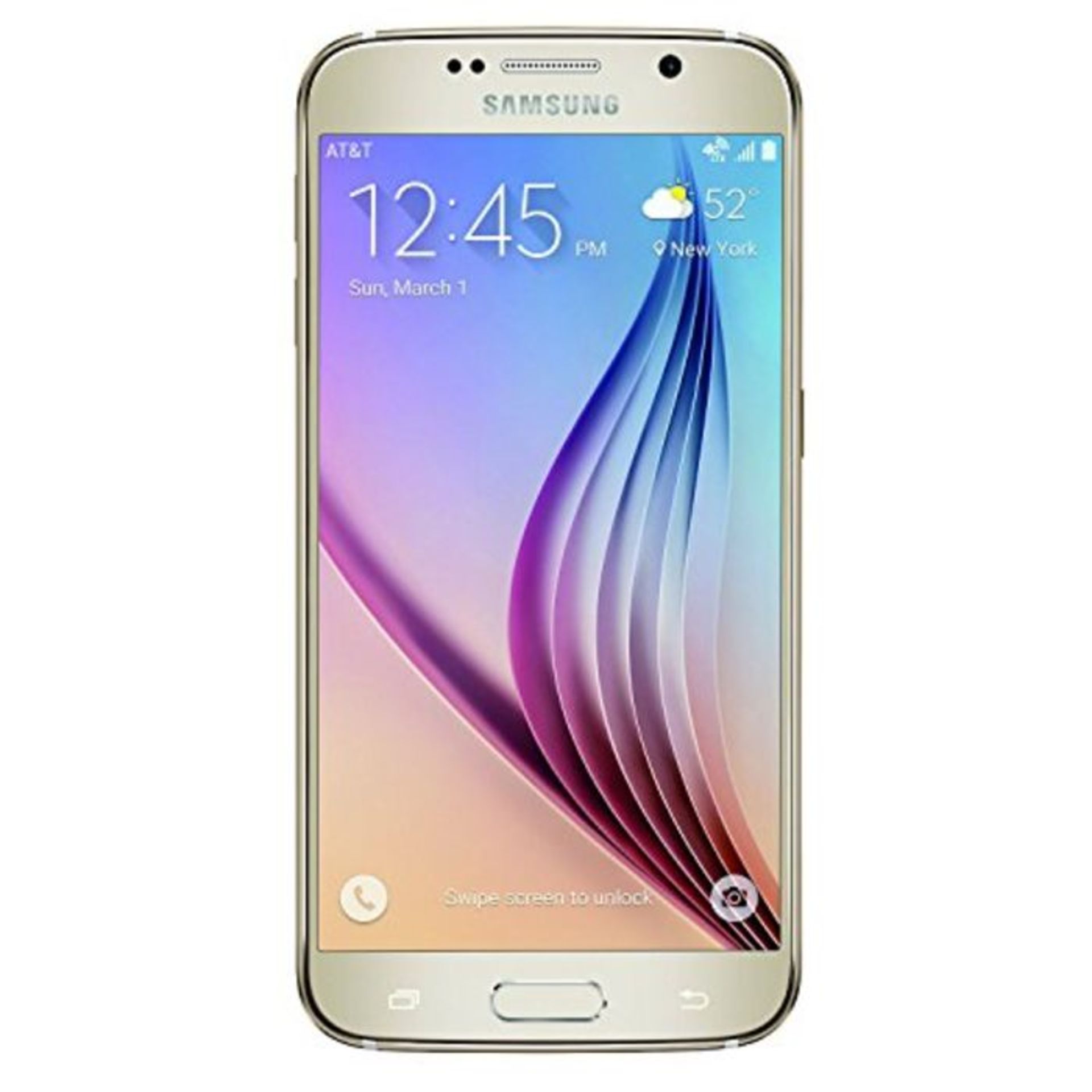 RRP £200.00 Samsung Galaxy S6 UK SIM-Free Android Smartphone - Gold (Renewed)