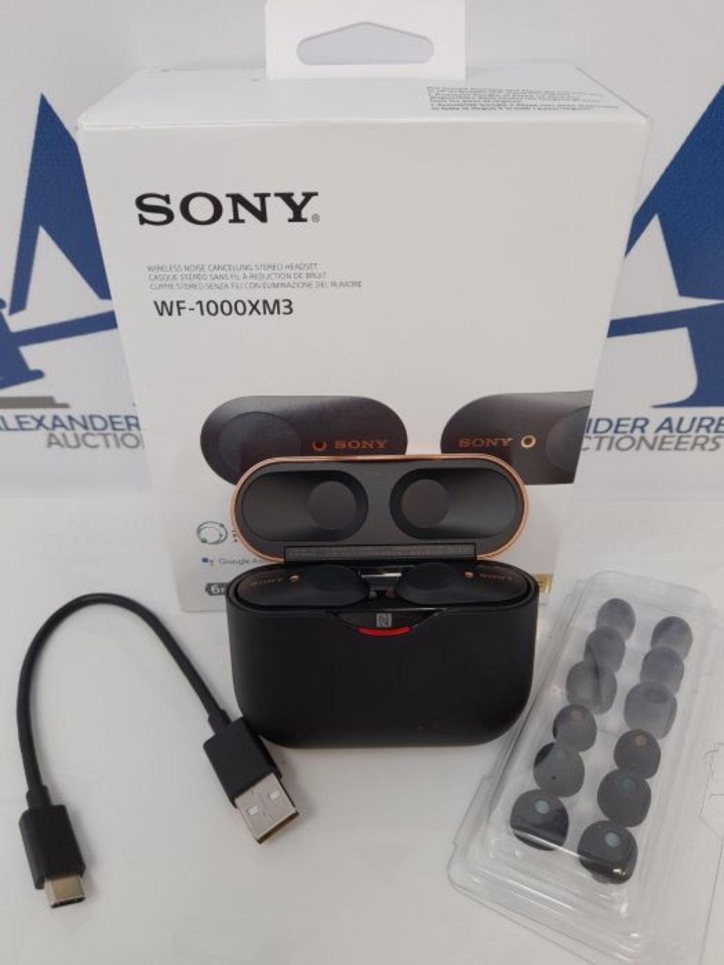 RRP £180.00 Sony WF-1000XM3 Truly Wireless Noise Cancelling Headphones with Mic, up to 32H battery - Image 2 of 3