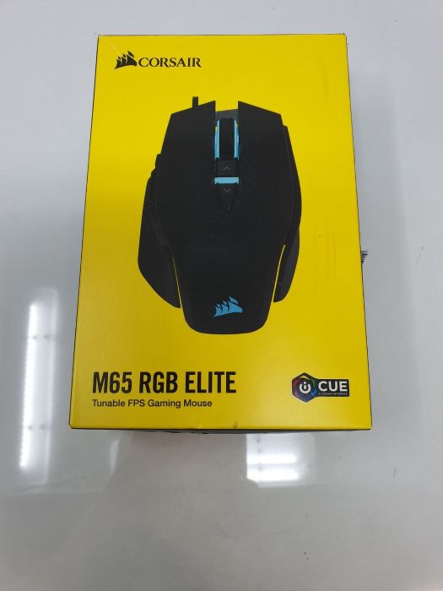 RRP £58.00 Corsair M65 ELITE RGB Optical FPS Gaming Mouse (18000 DPI Optical Sensor, Adjustable W - Image 2 of 3