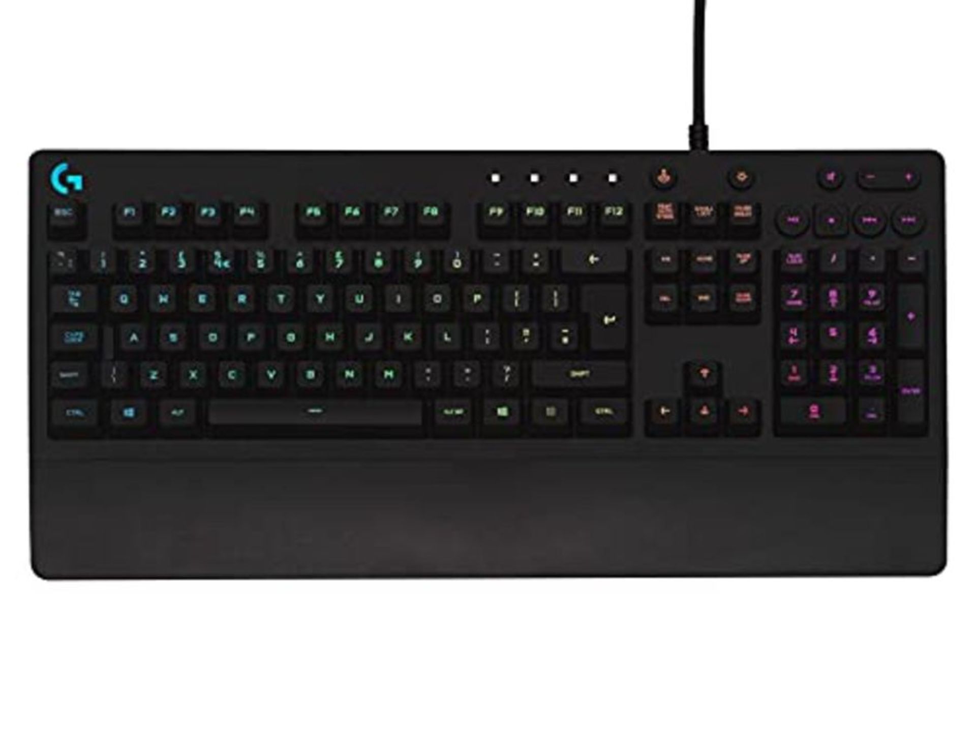 RRP £60.00 Logitech G213 Prodigy Gaming Keyboard, LIGHTSYNC RGB Backlit Keys, Spill-Resistant, Cu