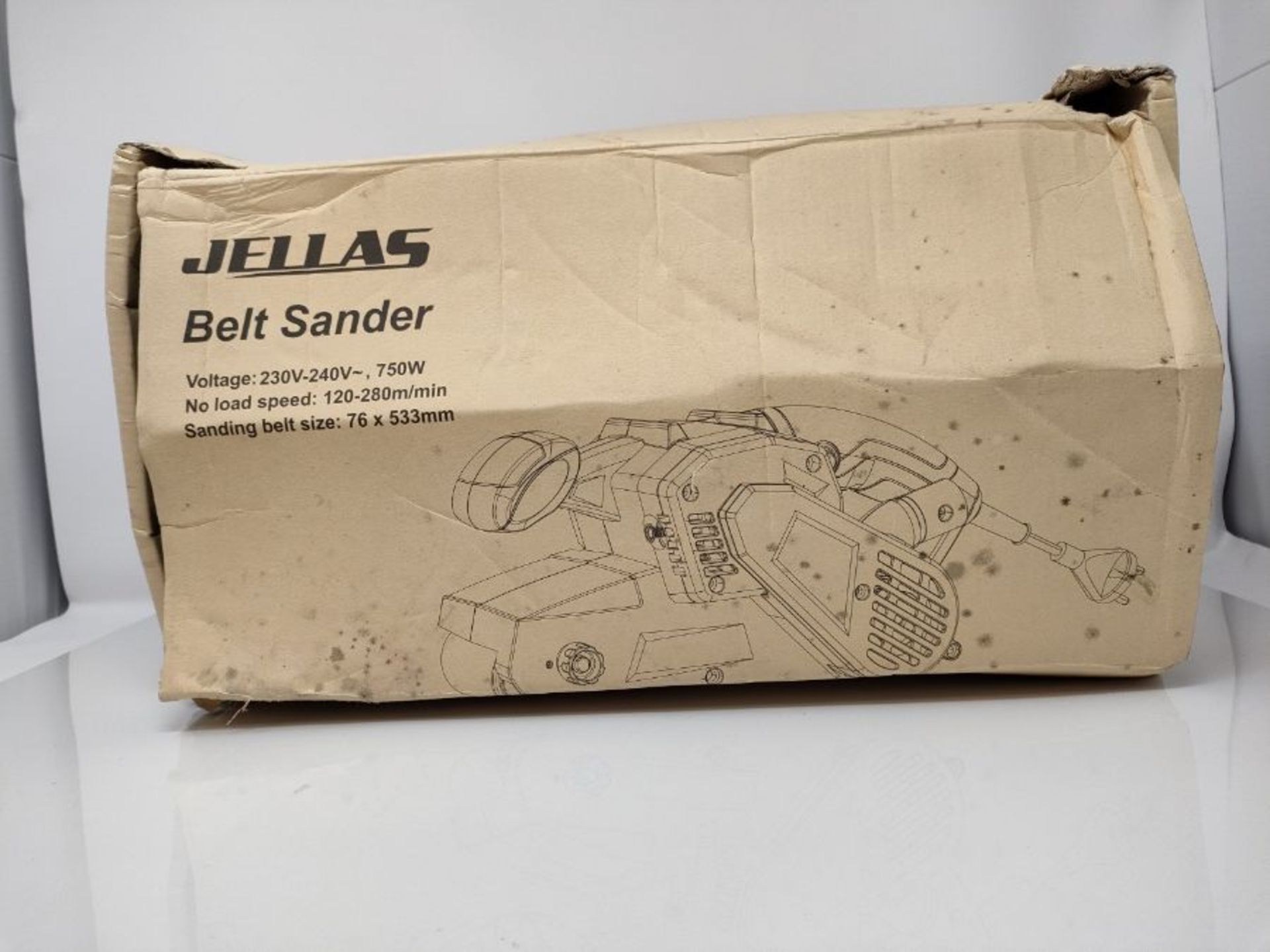 RRP &#163;54.00 J e l l a s   7 5 0 W   B e l t   S a n d e r   7 5 &#195;  5 3 3 m m   w i t h   1 0 P c s  - Image 2 of 3