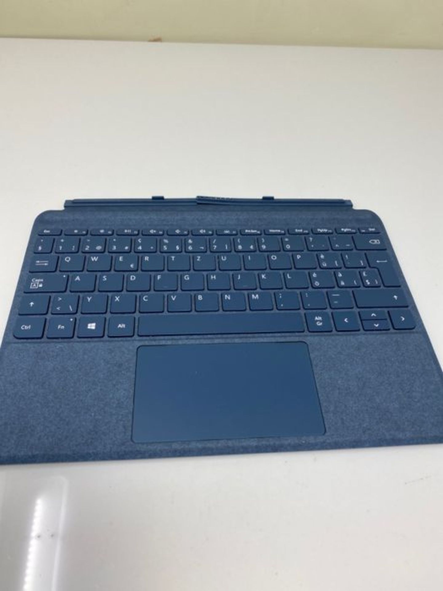 RRP £59.00 Microsoft Surface Go Signature Alcantara Type Cover QWERTZ - Blue - Image 2 of 2