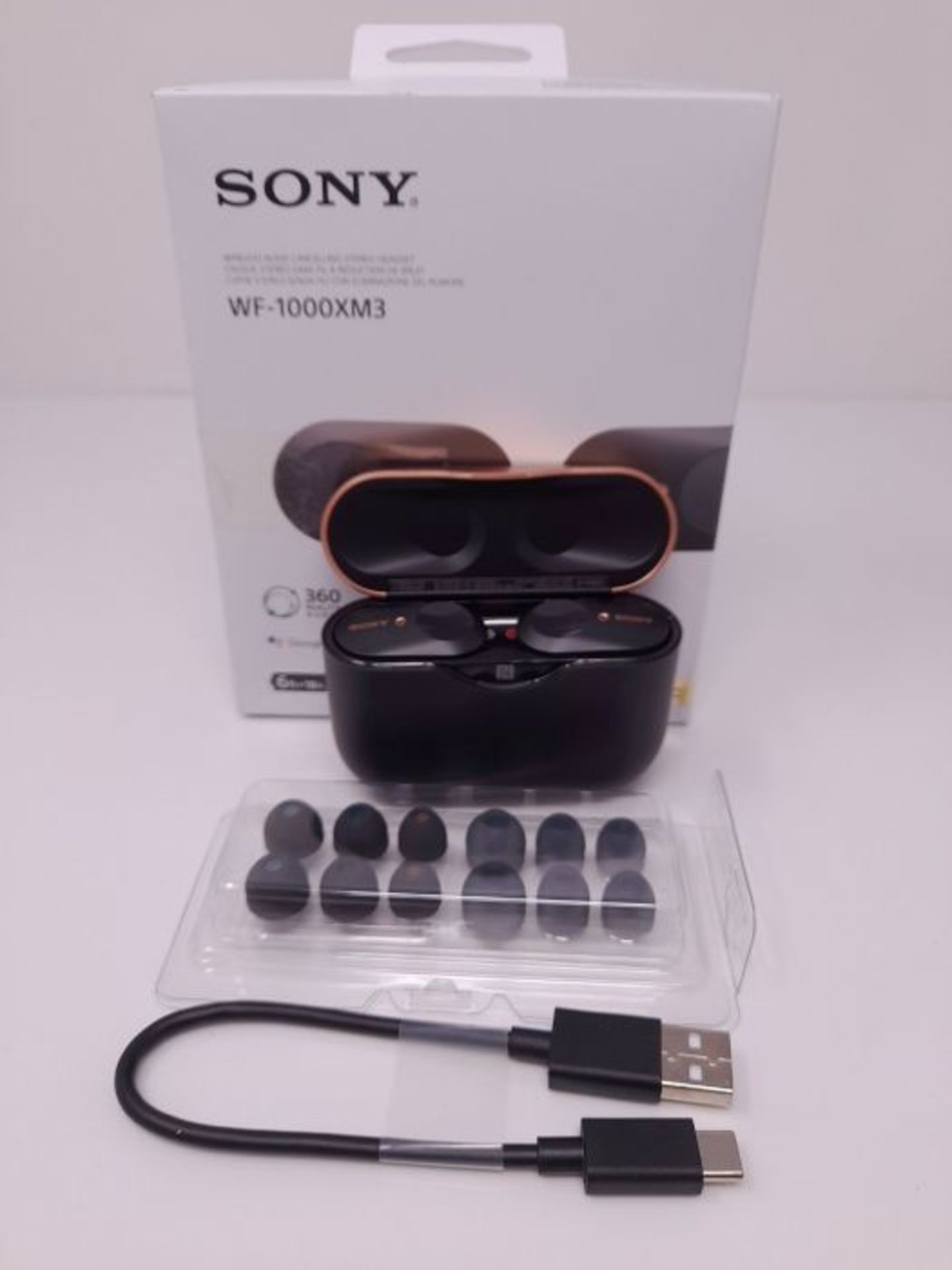 RRP £167.00 Sony WF-1000XM3 Truly Wireless Noise Cancelling Headphones with Mic, up to 32H battery - Image 3 of 3