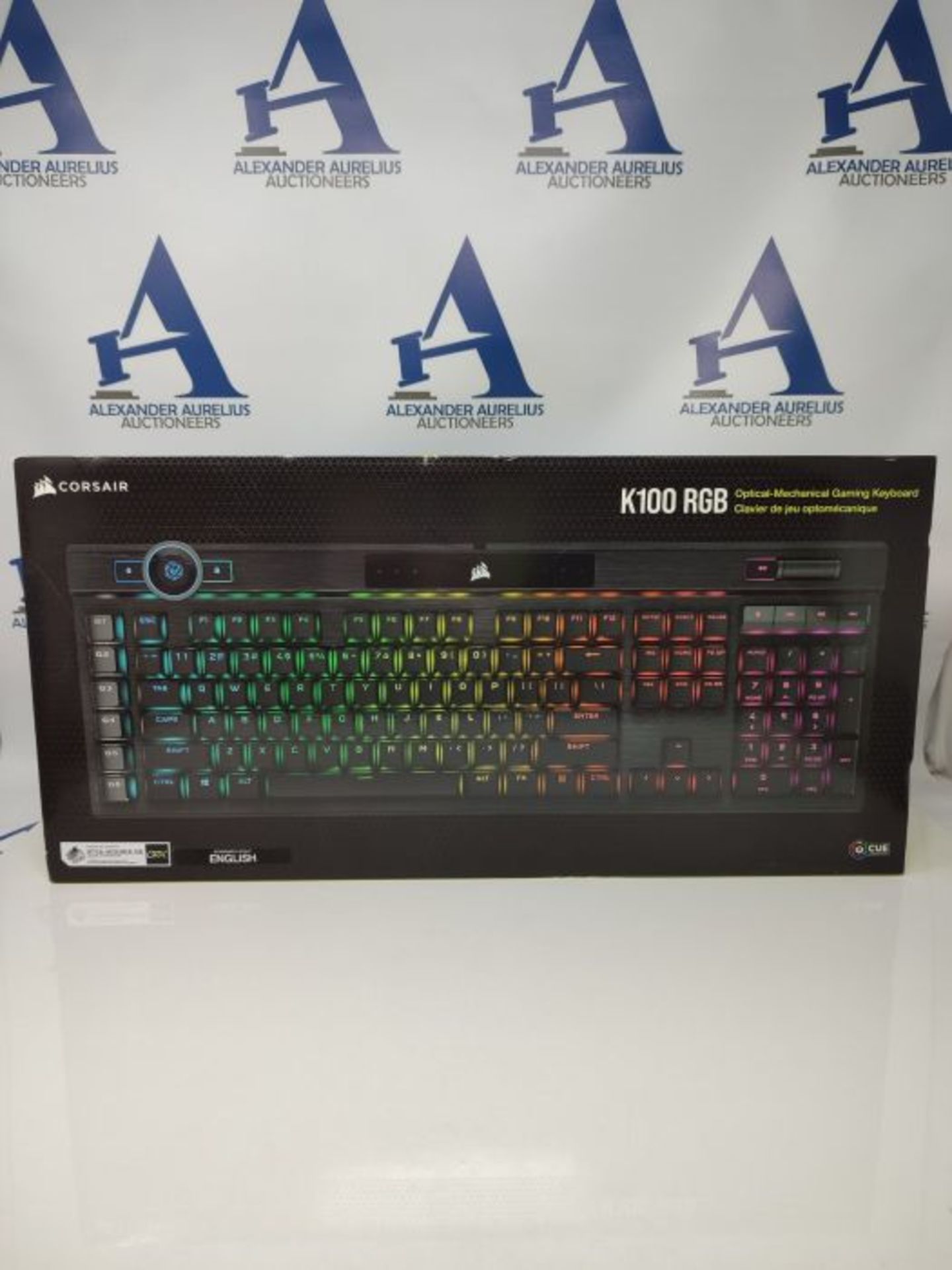 RRP £273.00 Corsair K100 RGB Optical-Mechanical Gaming Keyboard - Corsair OPX RGB Optical-Mechanic - Image 2 of 3