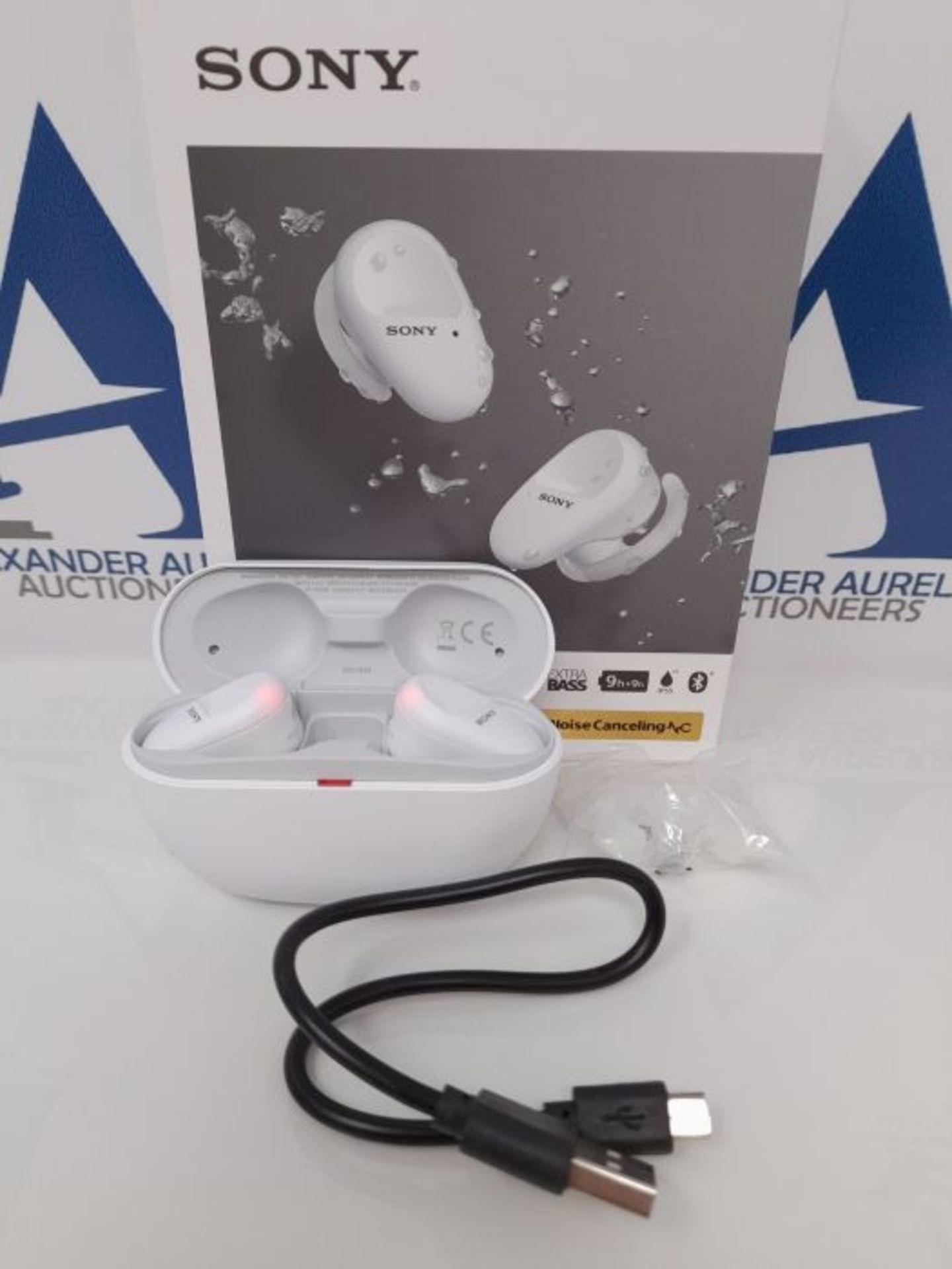 RRP £162.00 Sony WF-SP800N Noise Cancelling Truly Wireless Headphones - Stable Bluetooth Connectio - Image 2 of 3