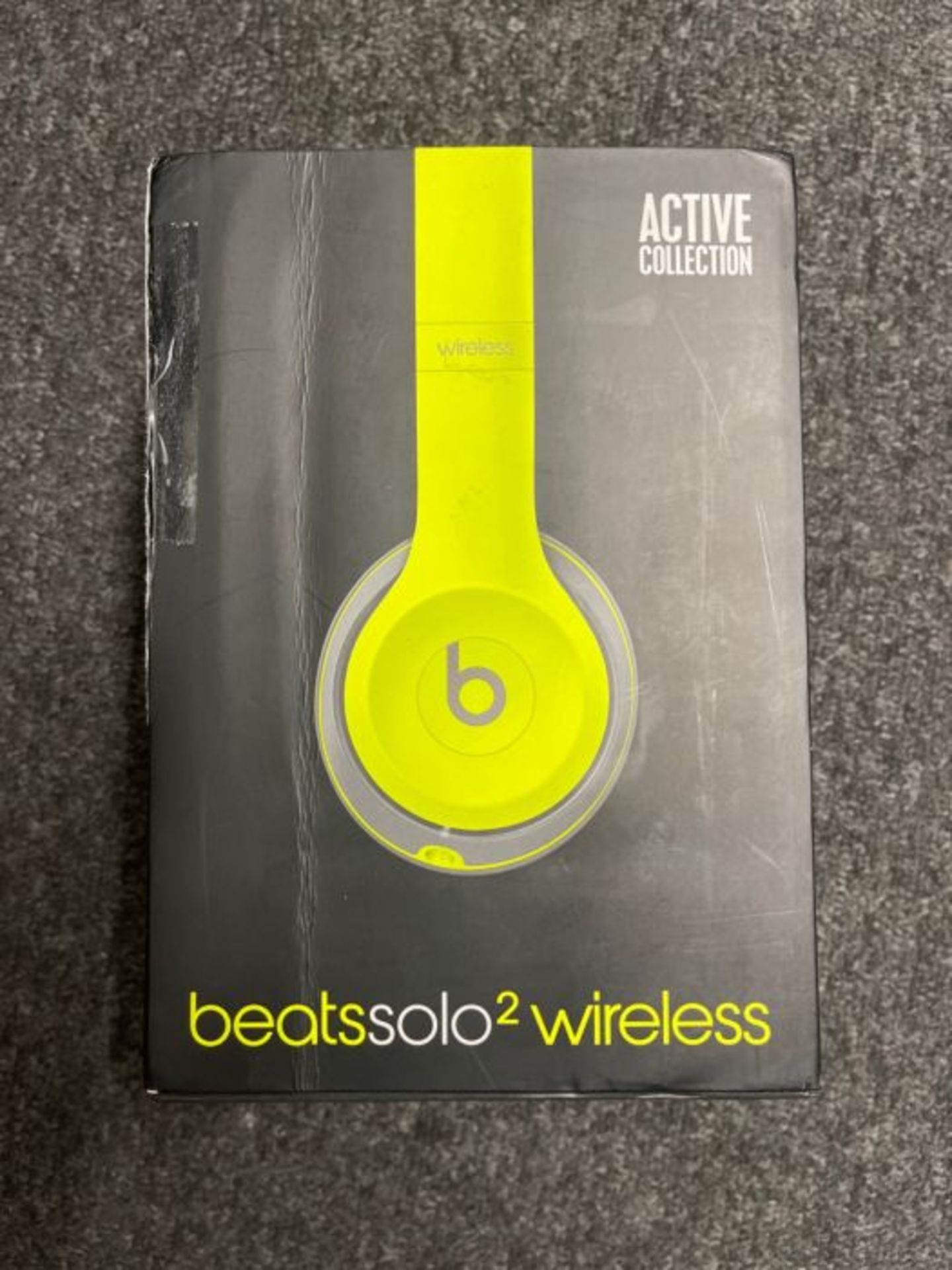 RRP £190.00 Beats by Dr. Dre Solo2 Wireless On-Ear Headphones, Active Collection - Yellow/Grey