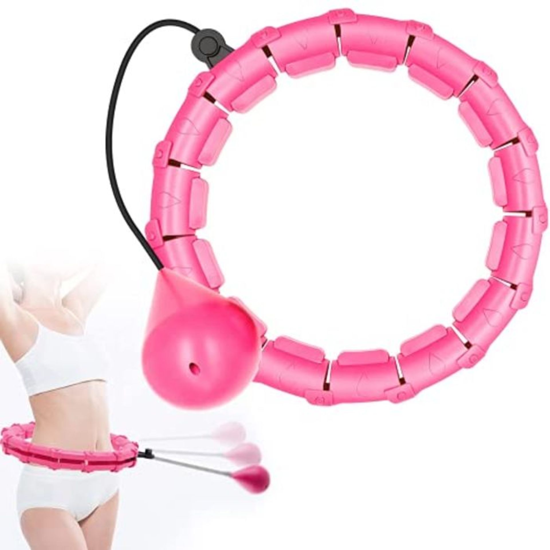 Uniguardian Smart Hula Hoops Reifen Erwachsene, Smart Hula Fitness Reifen mit Gewicht,