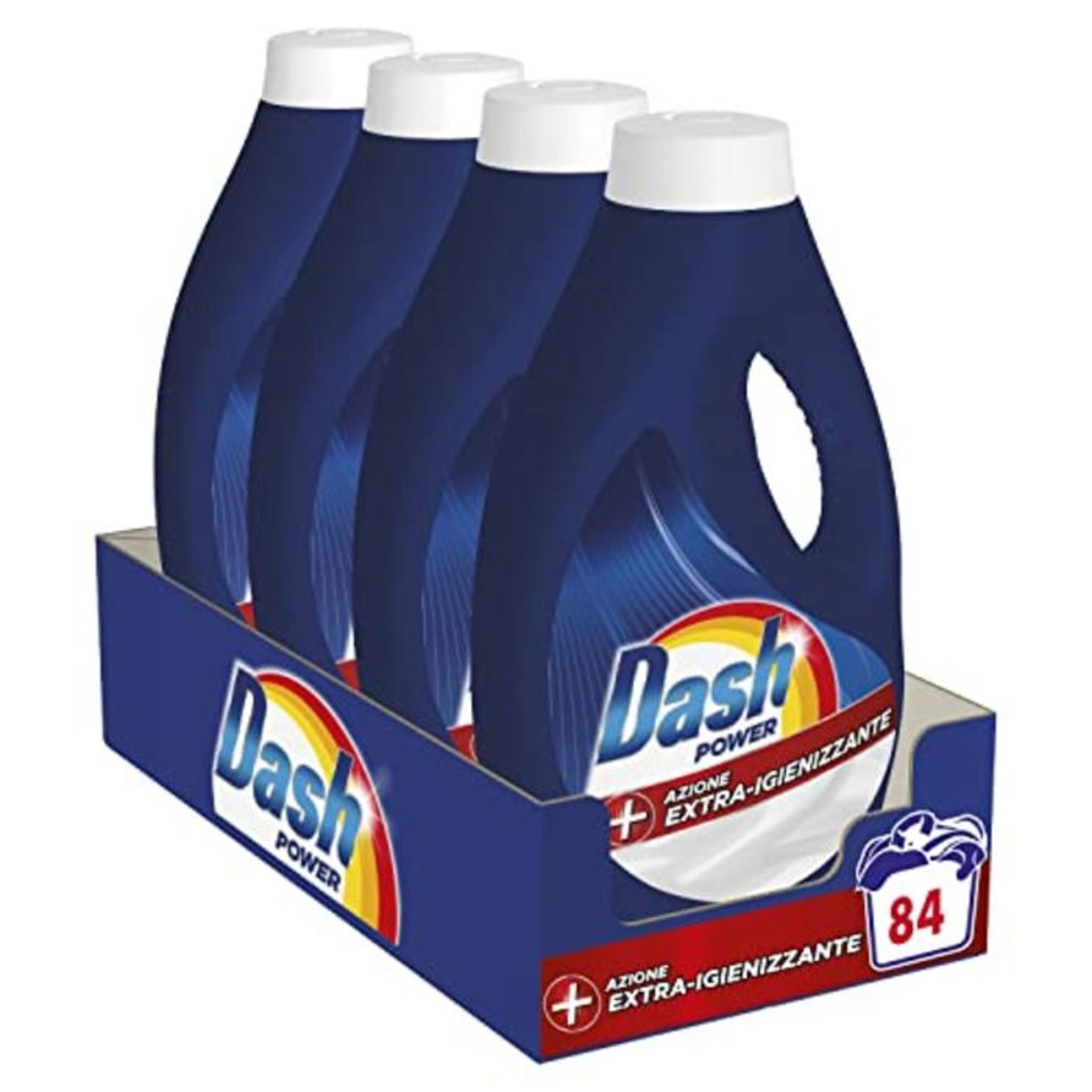 Dash Liquid Washing Detergent, 84 Washes (4 x 21), Extra-Sanitizing Action, Deep Clean