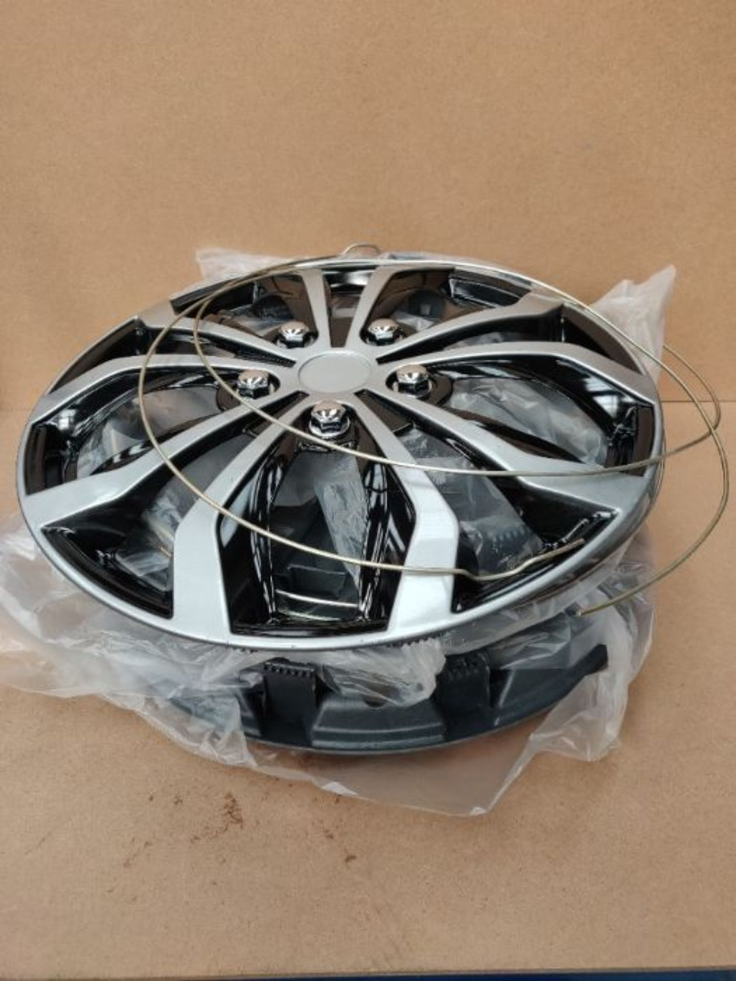 Unitec 75569 Daytona Wheel Trims, Set of 4, Black / Silver, 16 inches - Image 3 of 3