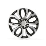 Unitec 75569 Daytona Wheel Trims, Set of 4, Black / Silver, 16 inches