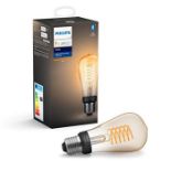 Philips Hue Ampoule LED ST64 Ã  filament blanc unique [vis Edison E27] avec Bluetoot