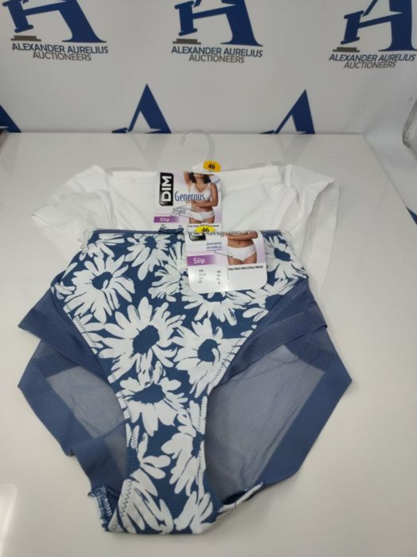 Dim Slip Generous X2 Sous-Vêtement, Imprime Fleuri/Blanc, X-Large Femme - Image 2 of 3