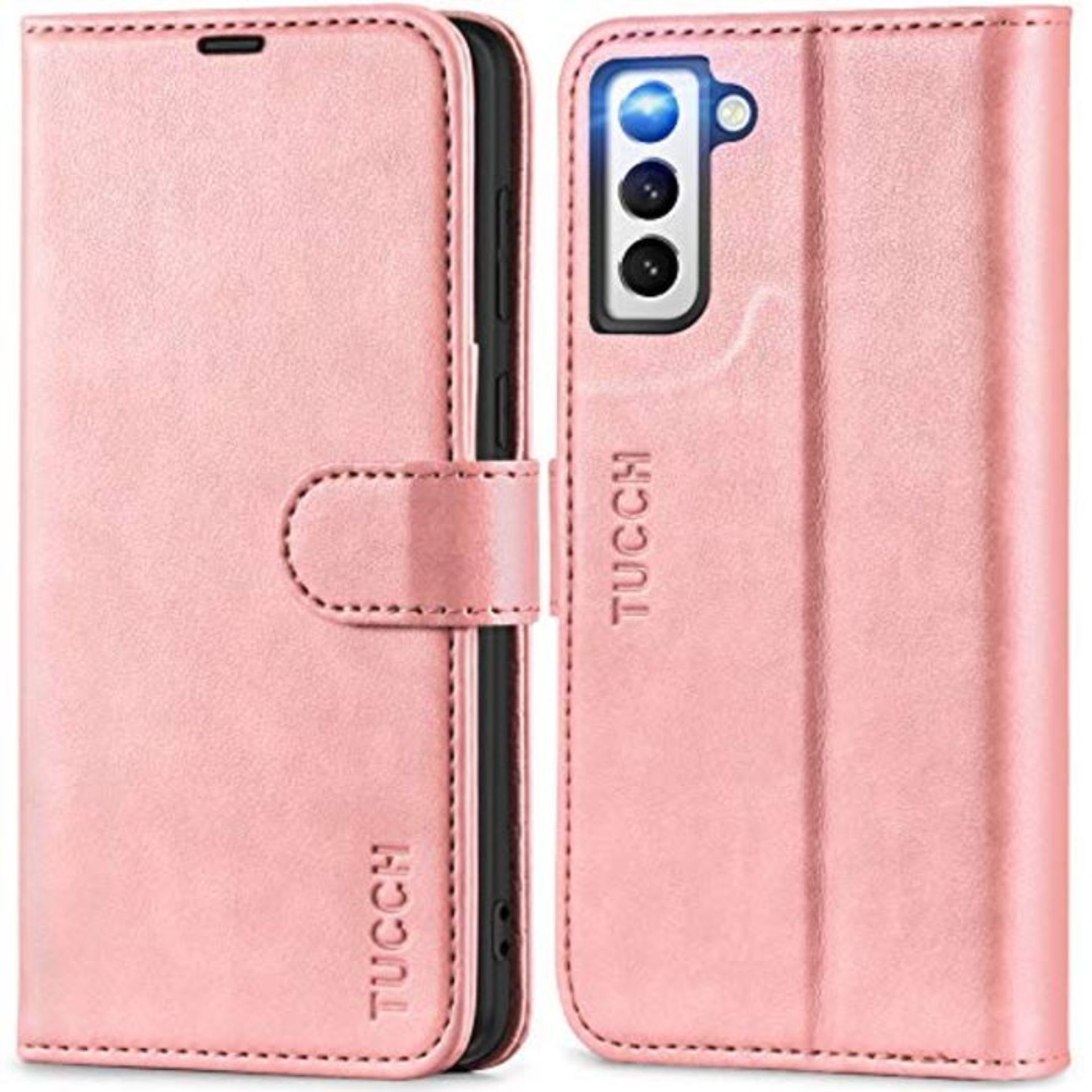 TUCCH Galaxy S21+ Plus Wallet Case, Magnetic PU Leather Viewing Stand[RFID Blocking][T