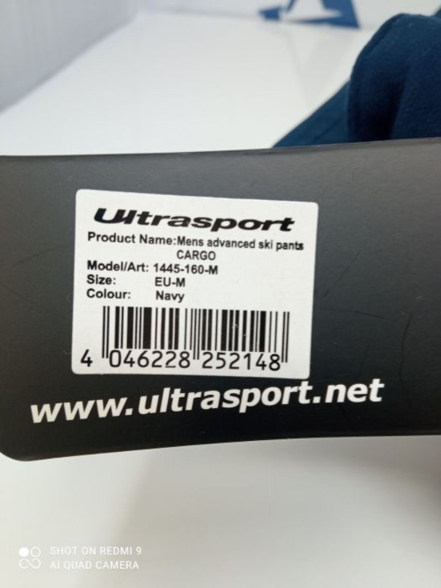 Ultrasport Advanced Ski Pants Cargo for Men, Ski Pants, Snowboarding Trousers, Navy, M - Image 3 of 3