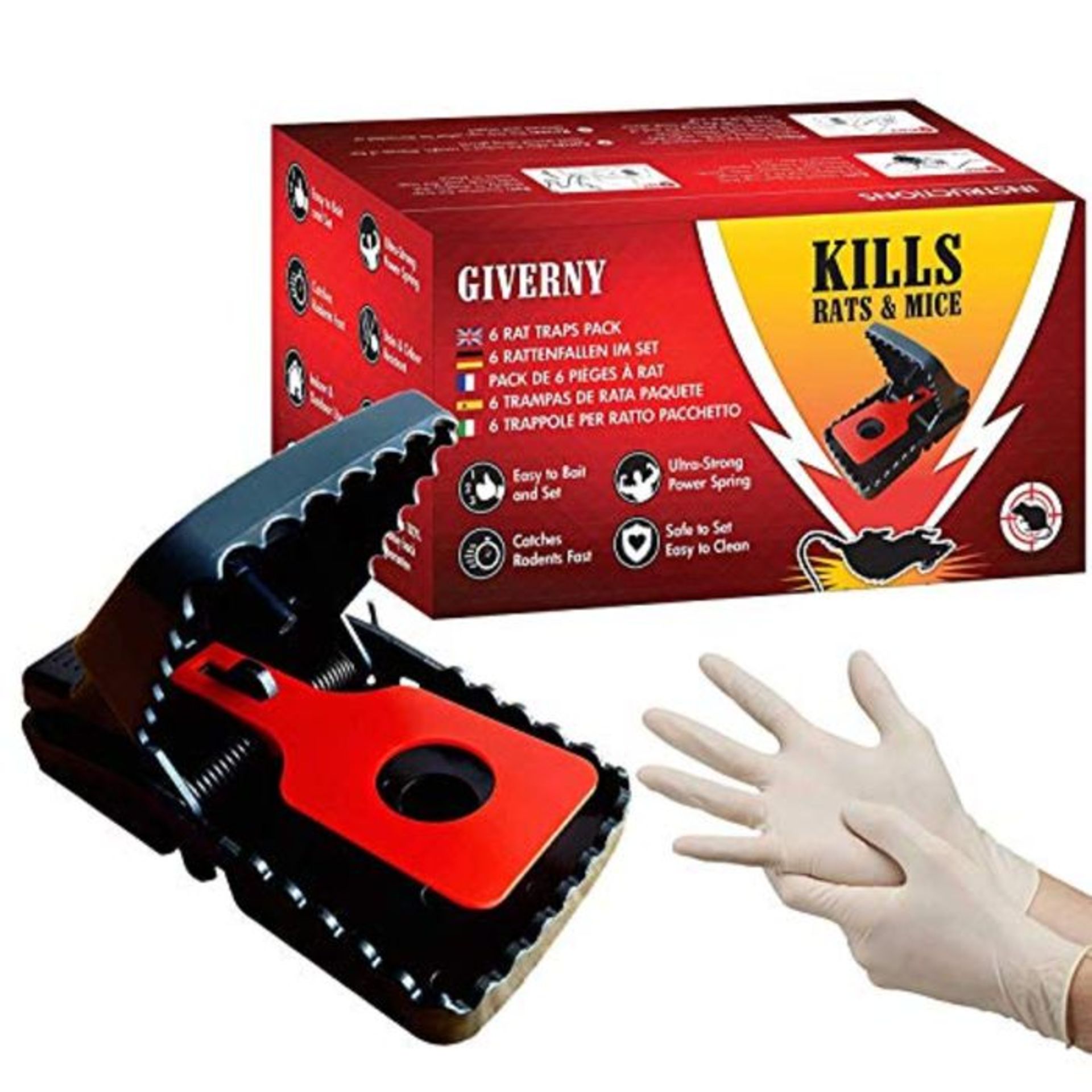 GIVERNY Trap Capture, Safe use, Fast and Effective Killer, Kill Immediately, Humane De