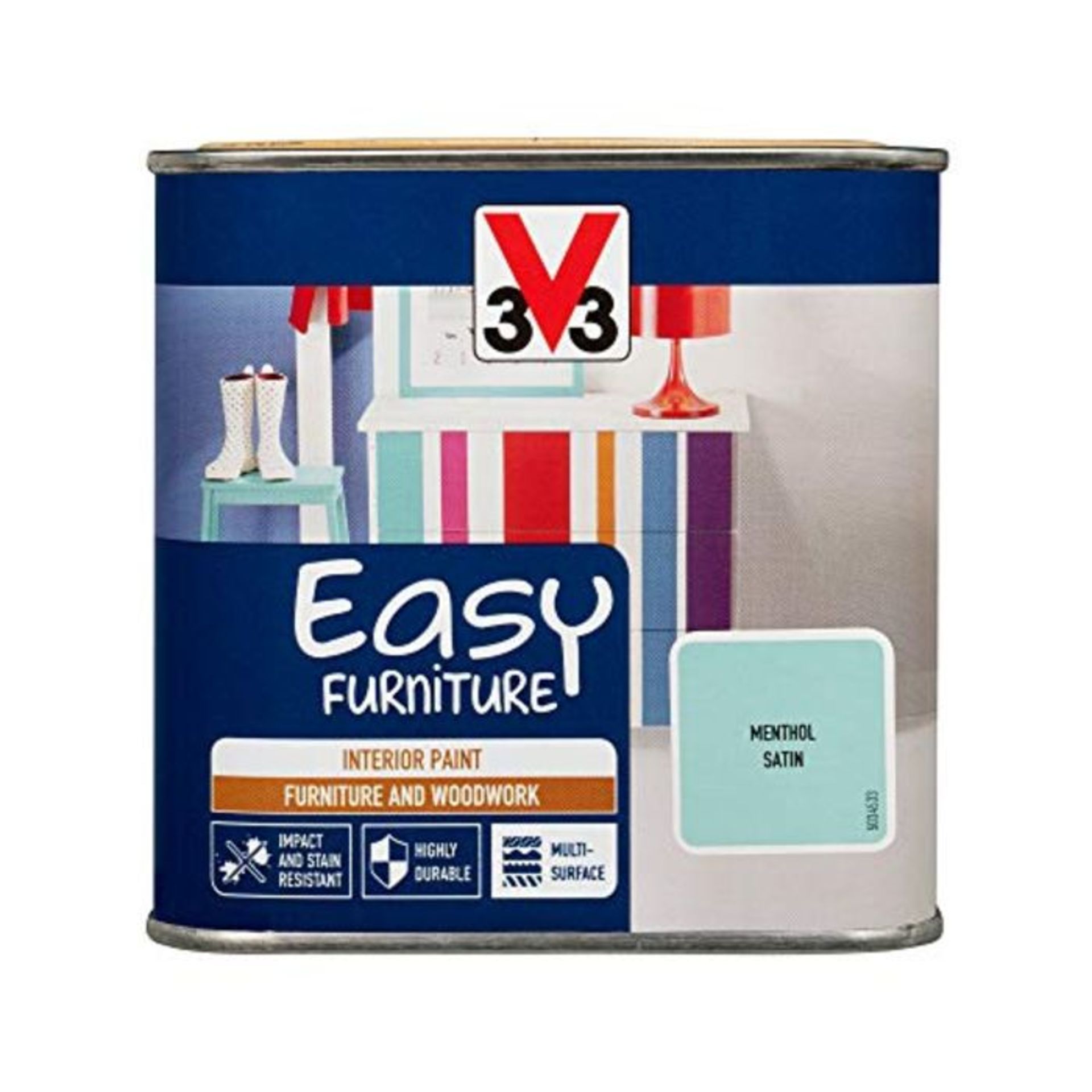 [CRACKED] V33 110797 Easy Furniture Paint, Menthol Satin, 500ml