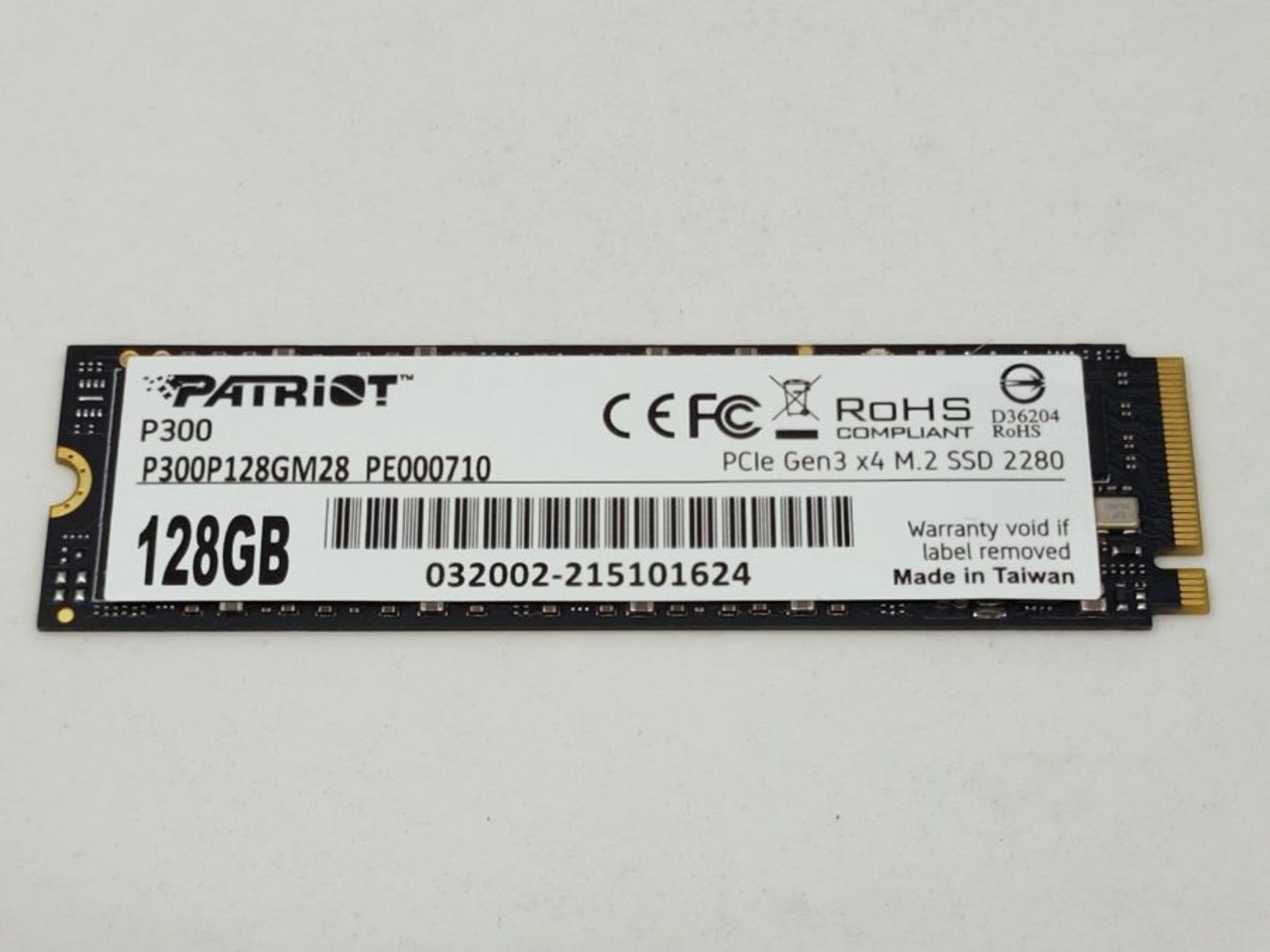 Patriot P300 M.2 2280 PCIe gen 3x4 NVMe SSD 128GB UnitÃ¡ a Stato Solido interno SSD - Image 3 of 3