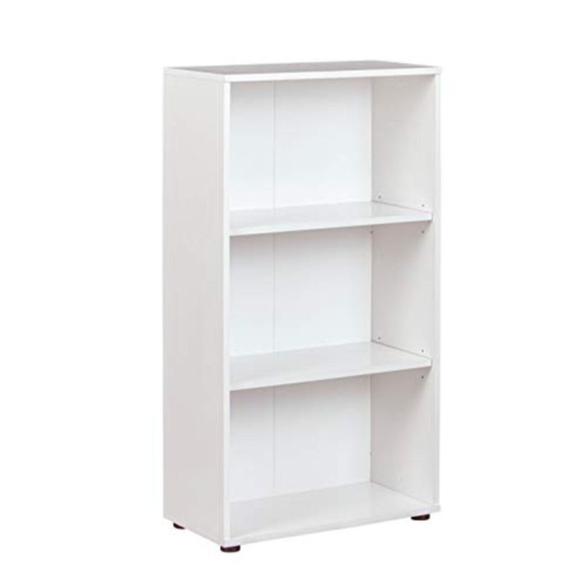 Inter Link Regal Bücherregal mit 3 Fächern Standregal Holzregal in Weiss