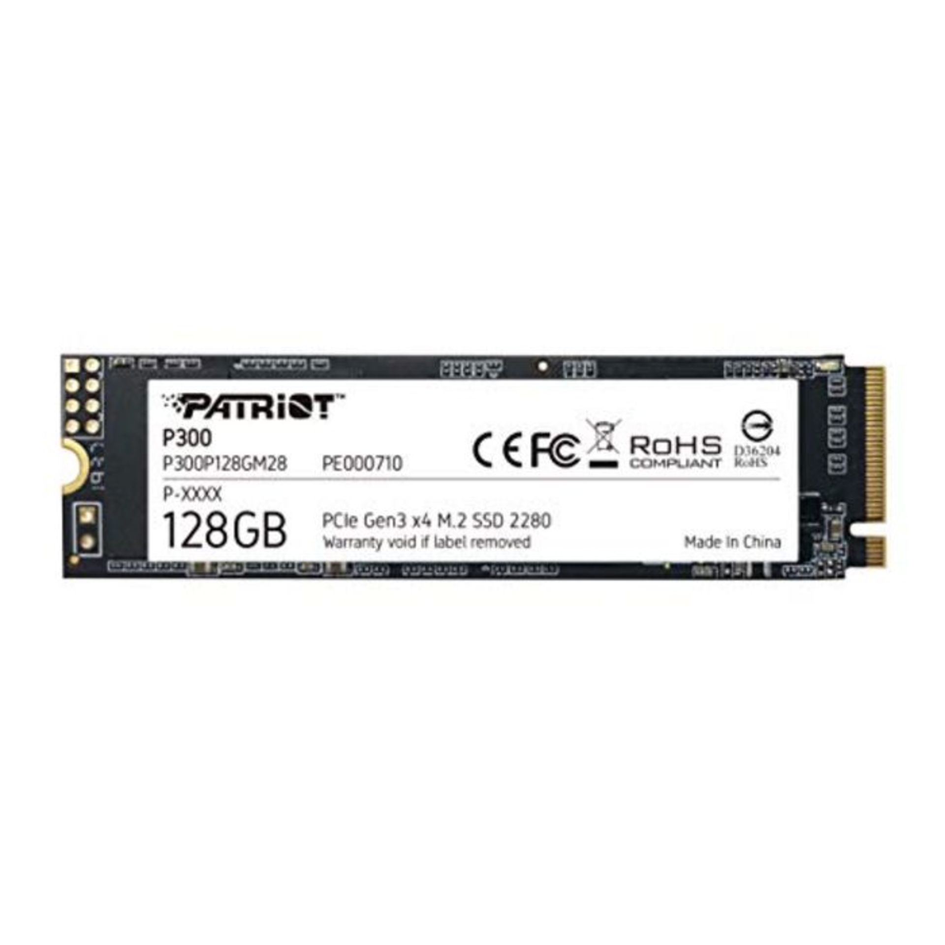 Patriot P300 M.2 2280 PCIe gen 3x4 NVMe SSD 128GB UnitÃ¡ a Stato Solido interno SSD