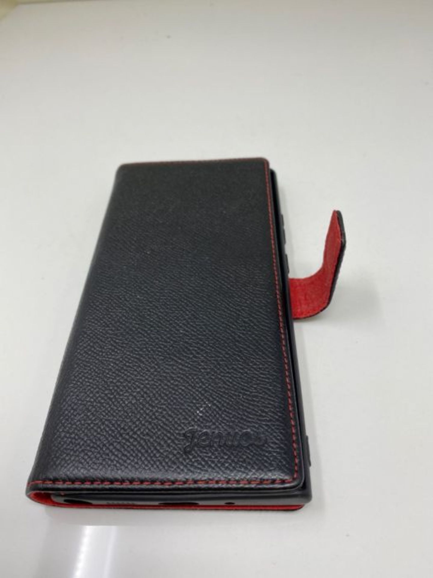 Jenuos Samsung Galaxy Note 20 Ultra/Note 20 Ultra 5G Case, Genuine Leather Flip Wallet - Image 3 of 3