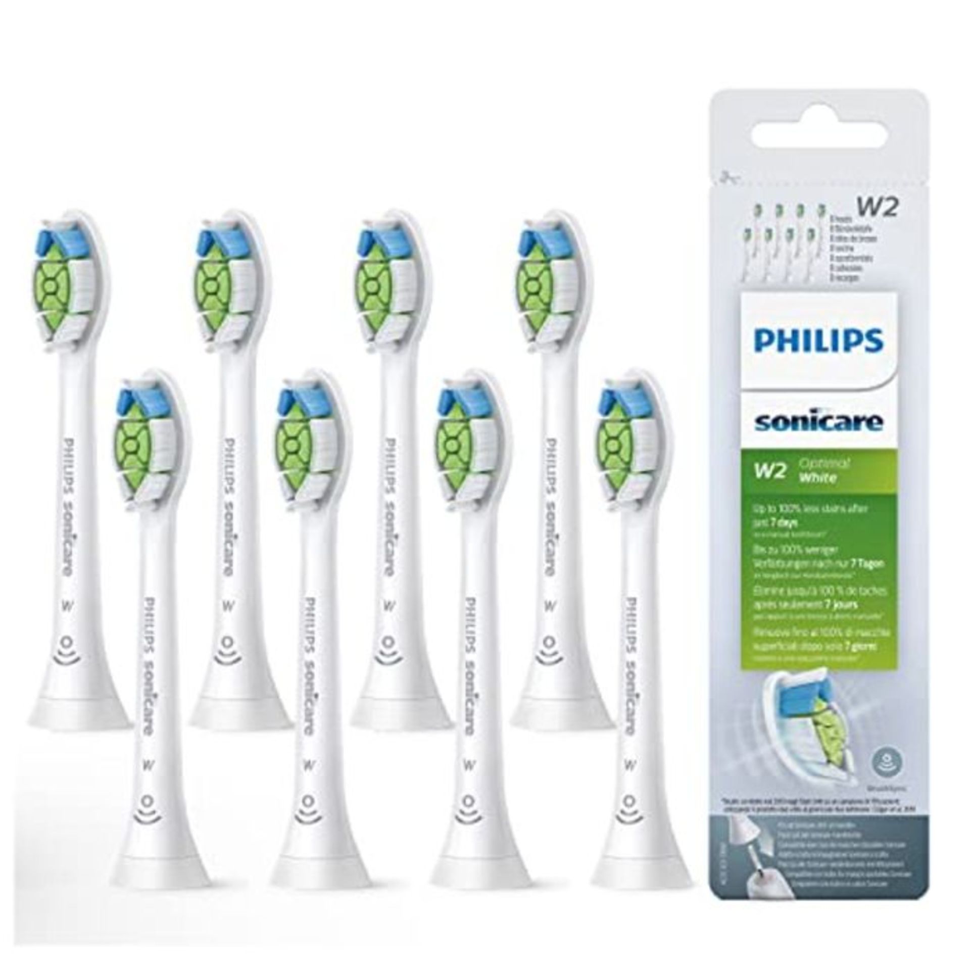 Philips Sonicare Original AufsteckbÃ¼rste Optimal White HX6068/12, entfernt bis zu 2