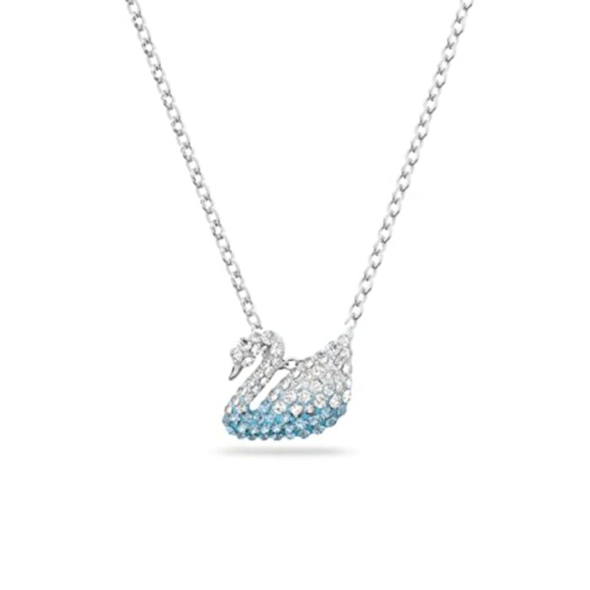RRP £60.00 Swarovski Women's Iconic Swan Necklace Finely Cut Swarovski Multicoloured Crystals Rho