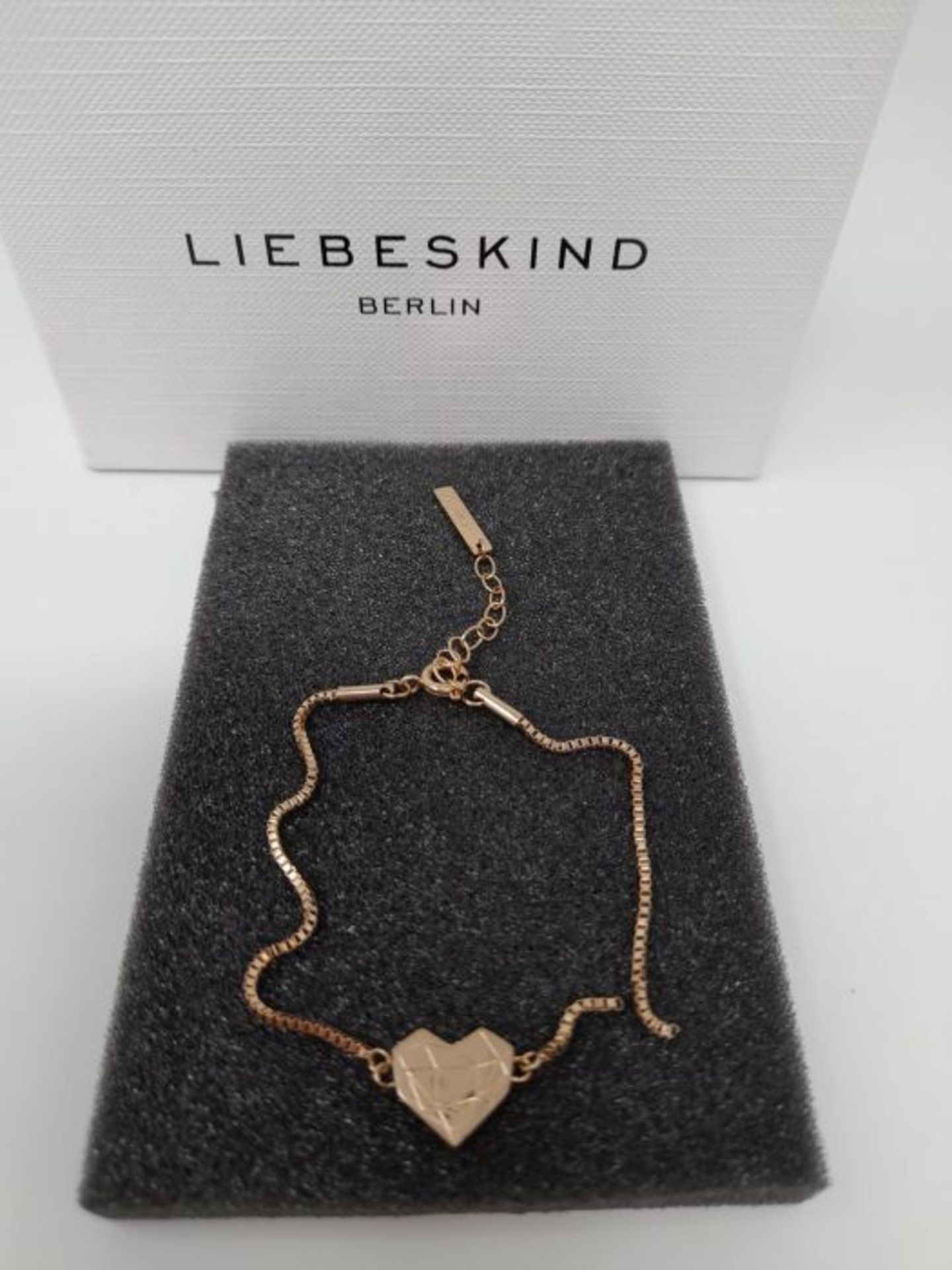 [CRACKED] Liebeskind Berlin Damen Armband Herz Edelstahl Silber 20 cm (roségold) - Image 3 of 3