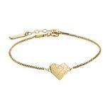 Liebeskind Women's Bracelet Heart Stainless Steel Silver 20 cm, 20 cm, Stainless Steel