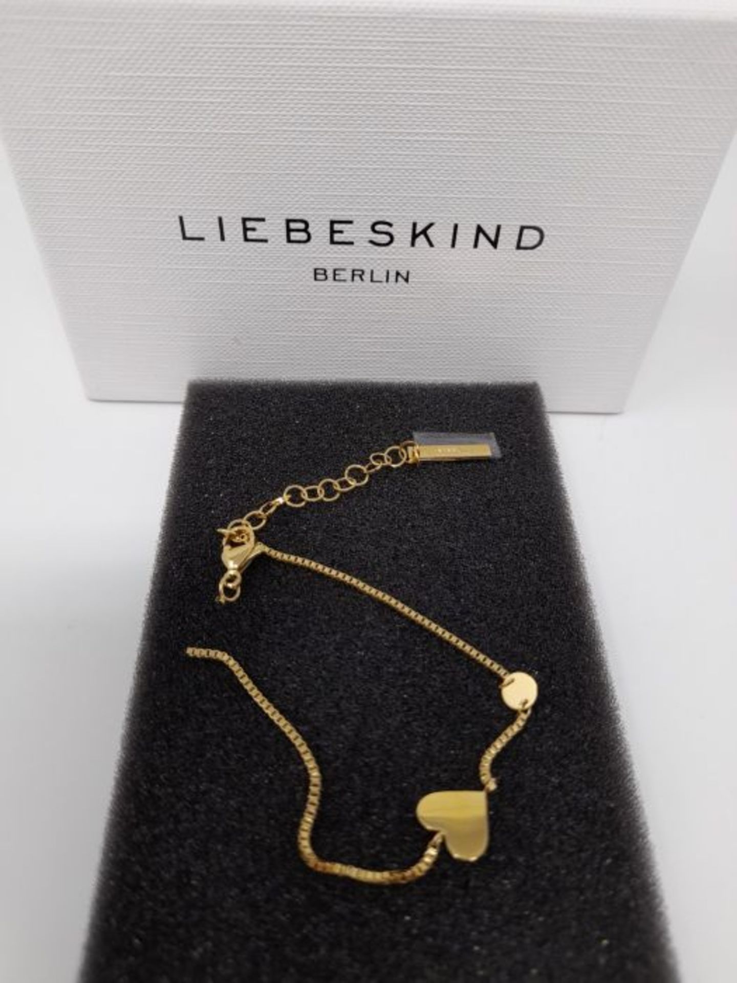 [CRACKED] Liebeskind LJ-0510-B-20 Damen Armband Herz Edelstahl Gold 20 cm - Image 3 of 3
