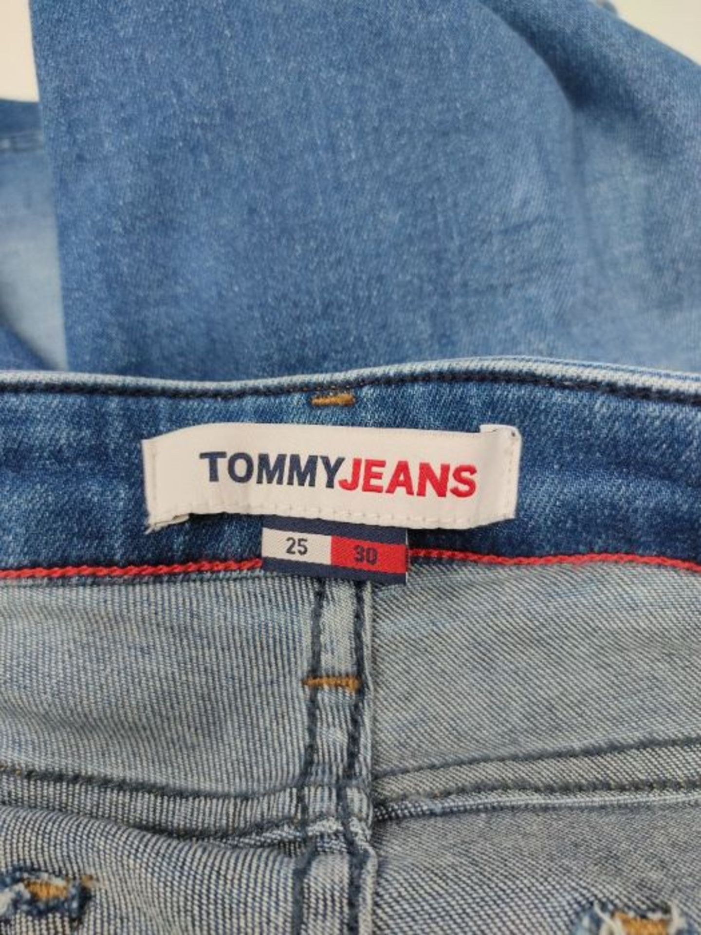 Tommy Jeans Women's Nora Mid Rise Skny Ankl Zip Mnm Straight Jeans, Blue (Denim A), W2 - Image 3 of 3