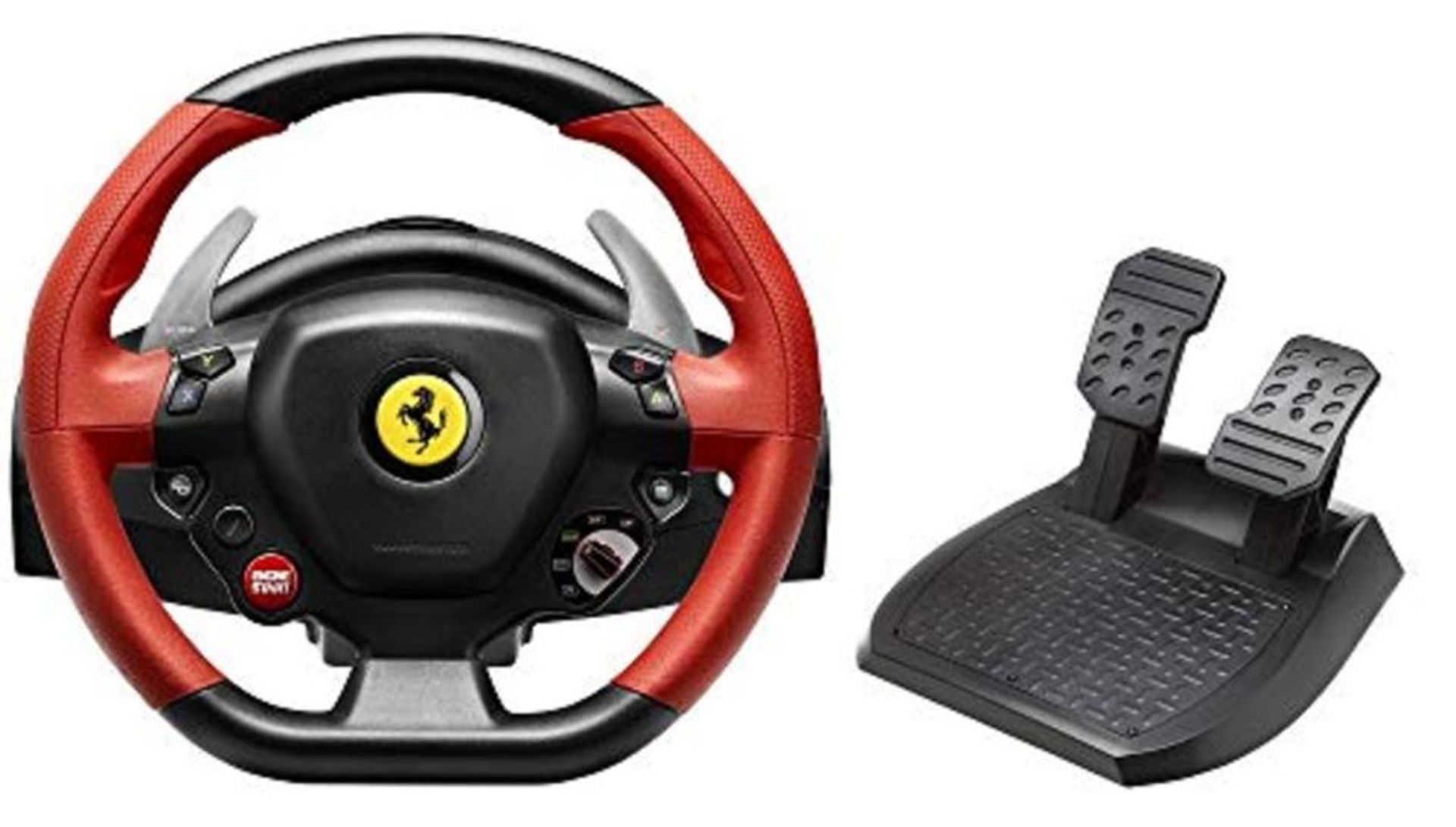 RRP £81.00 Thrustmaster Ferrari 458 Spider Racing Wheel - Wheel and 2 pedal set - compatible with