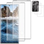 Driell [ 2+2 Lens Protector ] Screen Protector for Note 20, 3D Curved 9H Hardness Scra