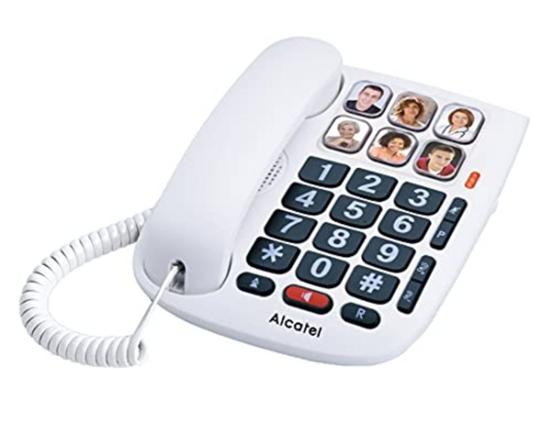 Alcatel Max 10&nbsp;- Telefono cablato per anziani, colore: bianco