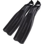 Cressi Unisex's Pro Light-Premium Scuba Diving Heel Fins, Black, 2X-Large