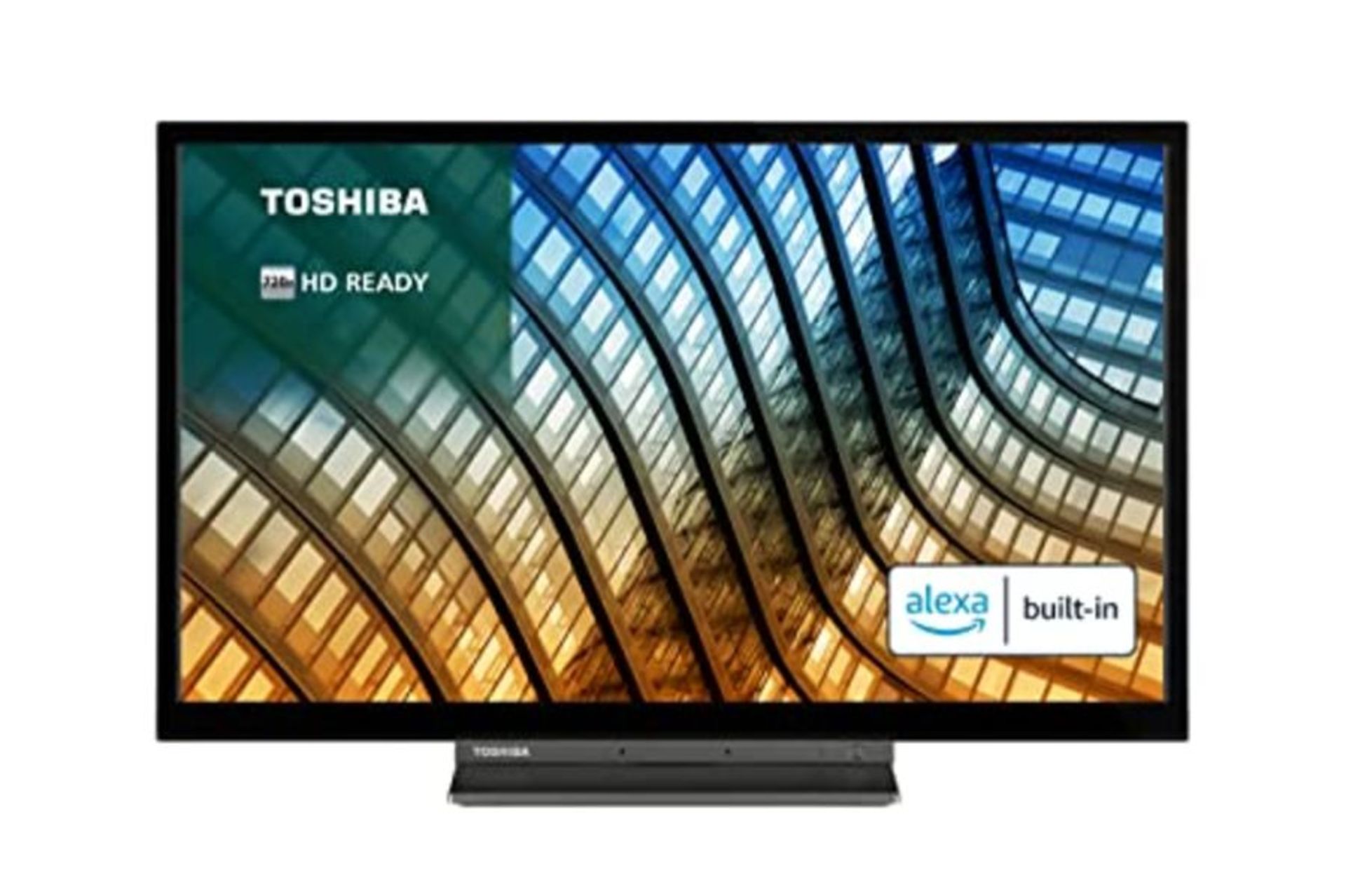 RRP £149.00 Toshiba 24WK3C63DB 24-inch, HD Ready, Freeview Play, Smart TV, Alexa Built-in (2021 Mo