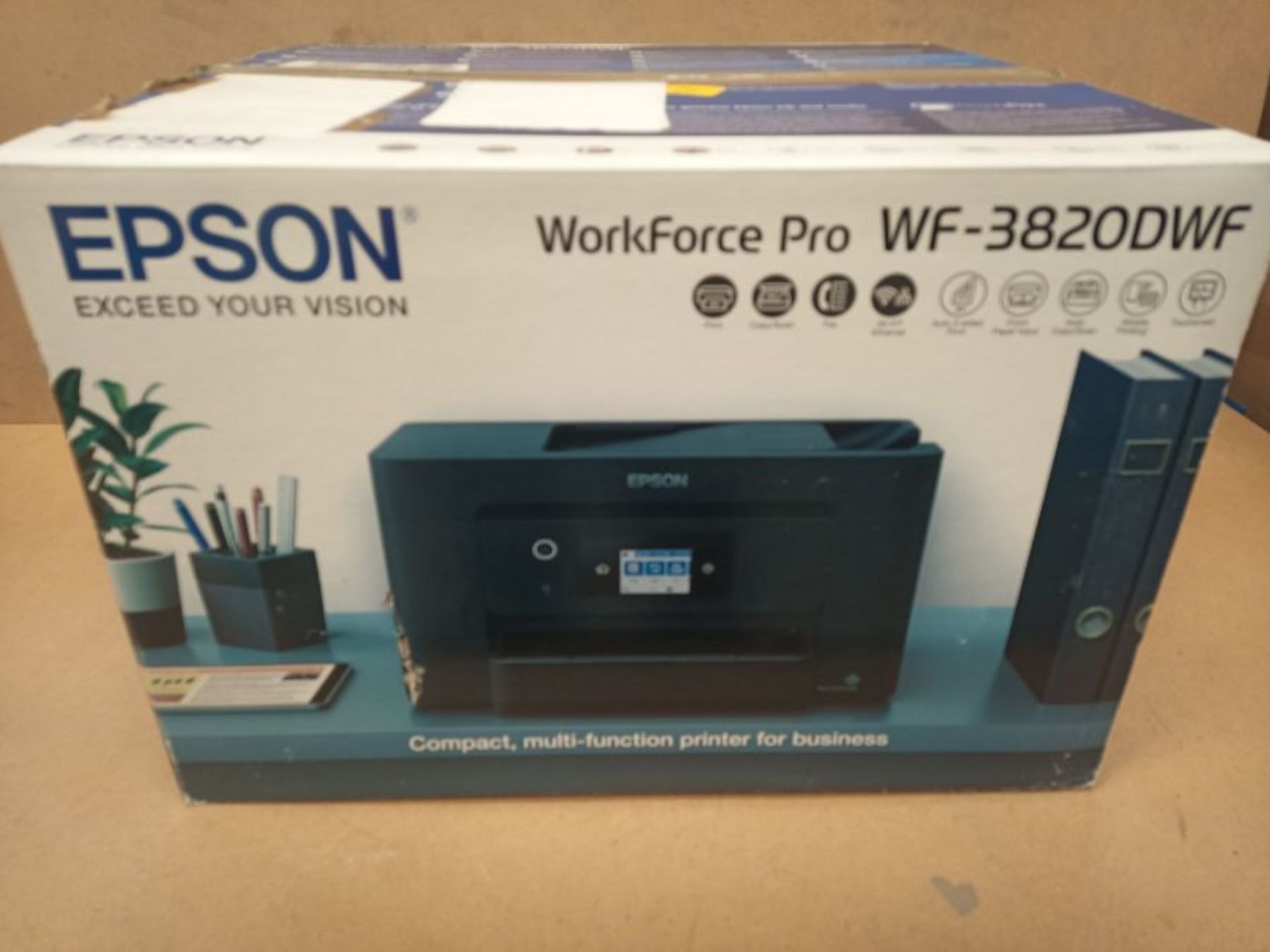 RRP £170.00 Epson WorkForce Pro WF-3820DWF - Image 2 of 3